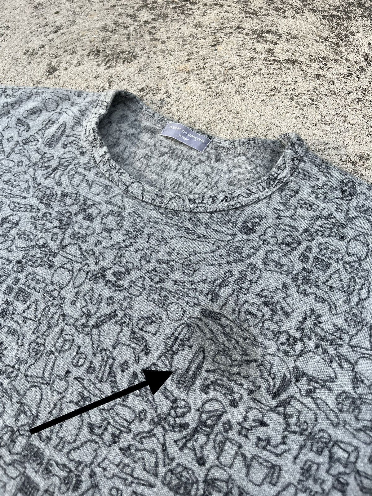 Comme des Garcons AW2003 Rare Comme Des Garcons Homme Wool Sweater Size US M / EU 48-50 / 2 - 19 Thumbnail
