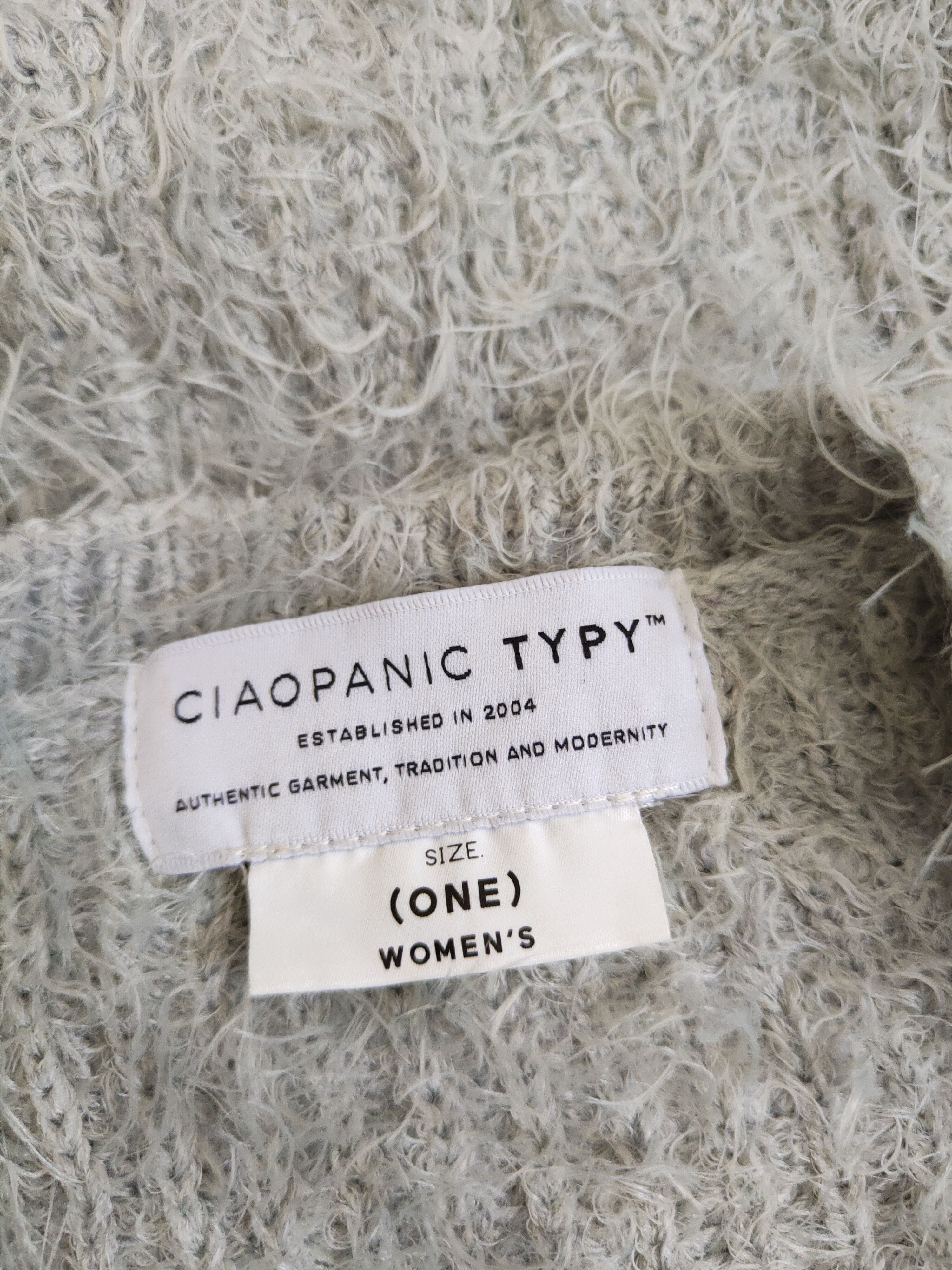 Ciaopanic Ciaopanic Gray Shag Shaggy Fur Mohair Knitwear #S2034 Size S / US 4 / IT 40 - 12 Thumbnail
