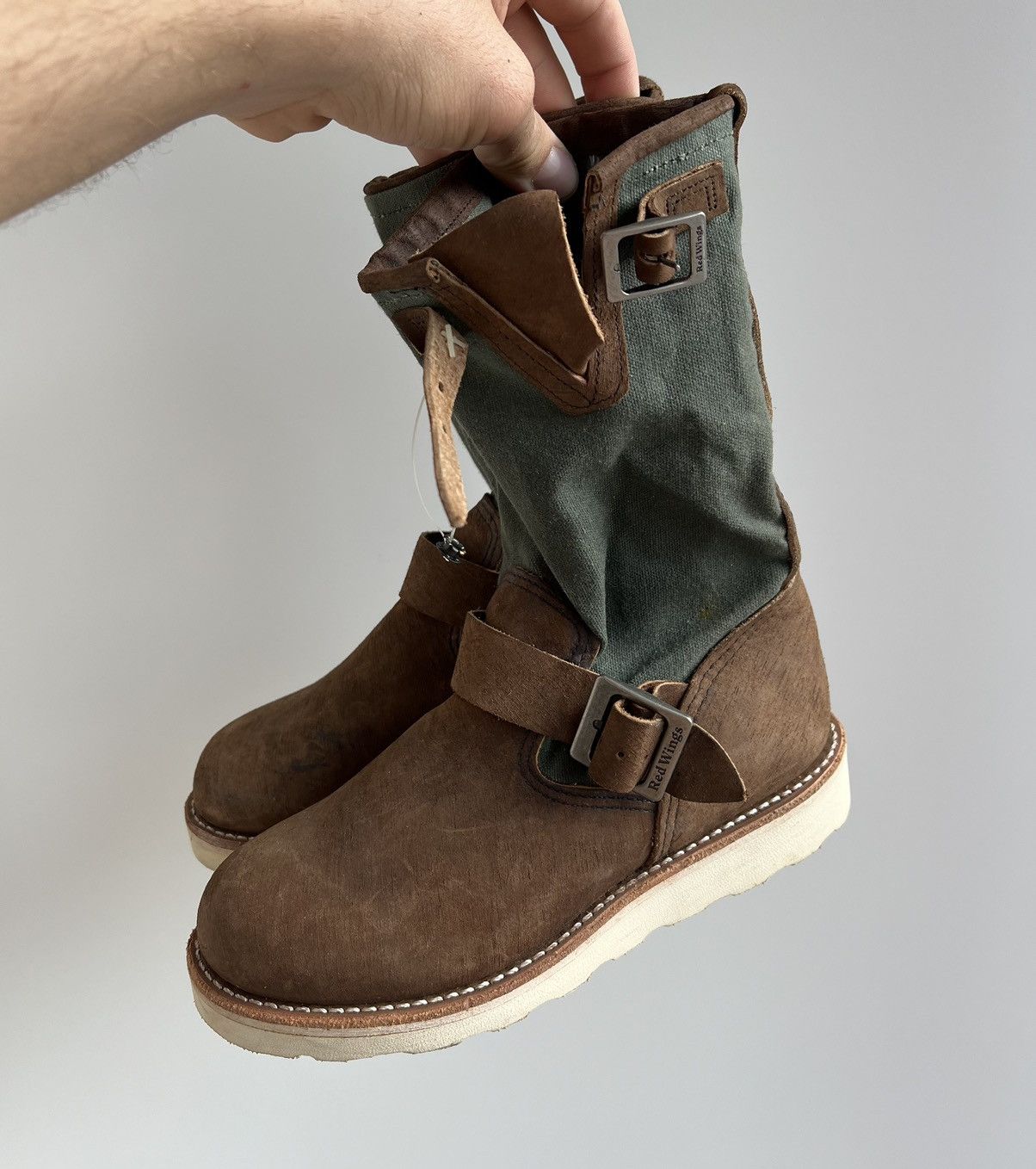 Red Wing × Vintage Vintage Red Wing 2980 Suede Brown Boots Shoes Size US 5 / EU 37 - 5 Thumbnail