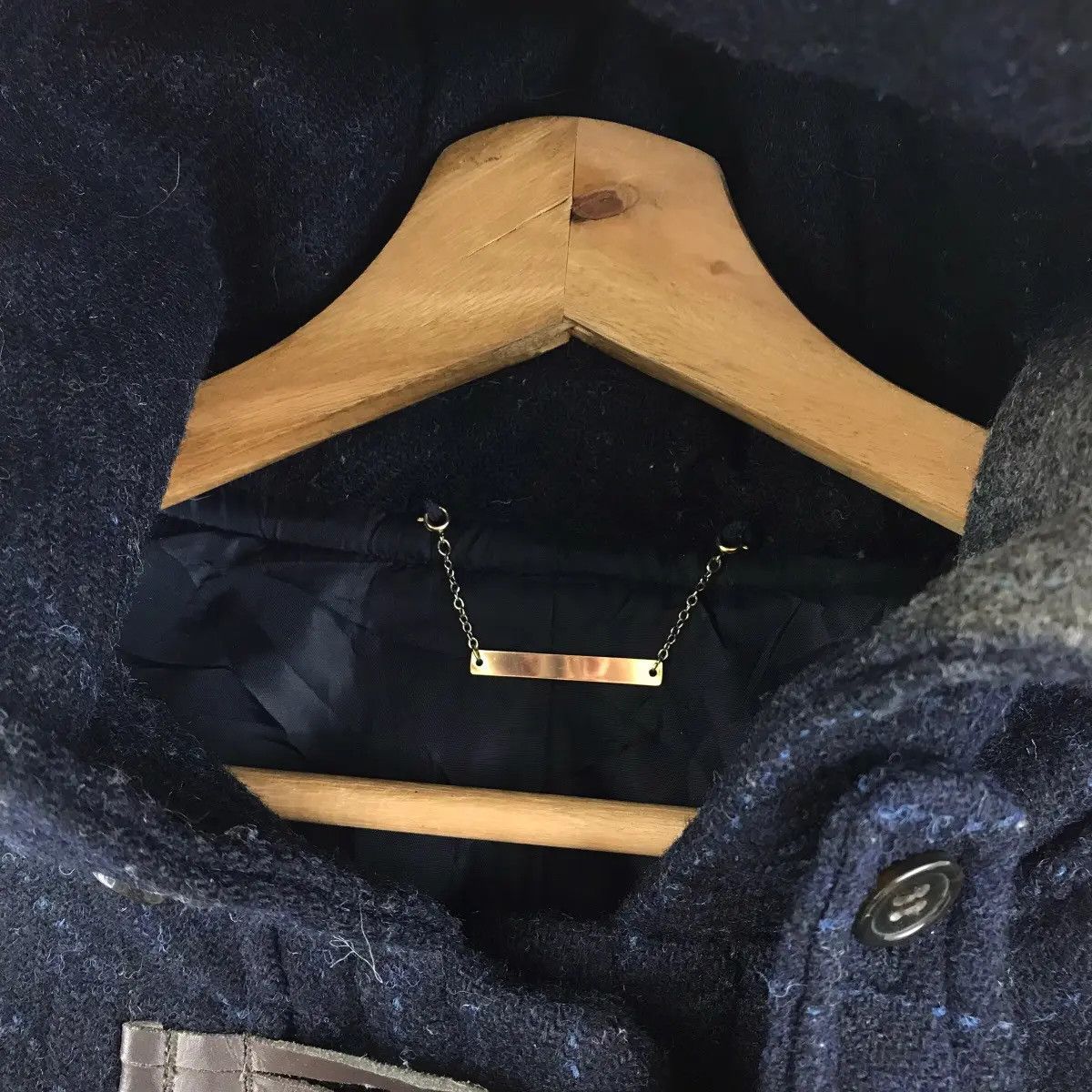 Harris Tweed HARRIS TWEED Hand Woven Hickory Stripes Wool Hooded Black Size US M / EU 48-50 / 2 - 5 Thumbnail