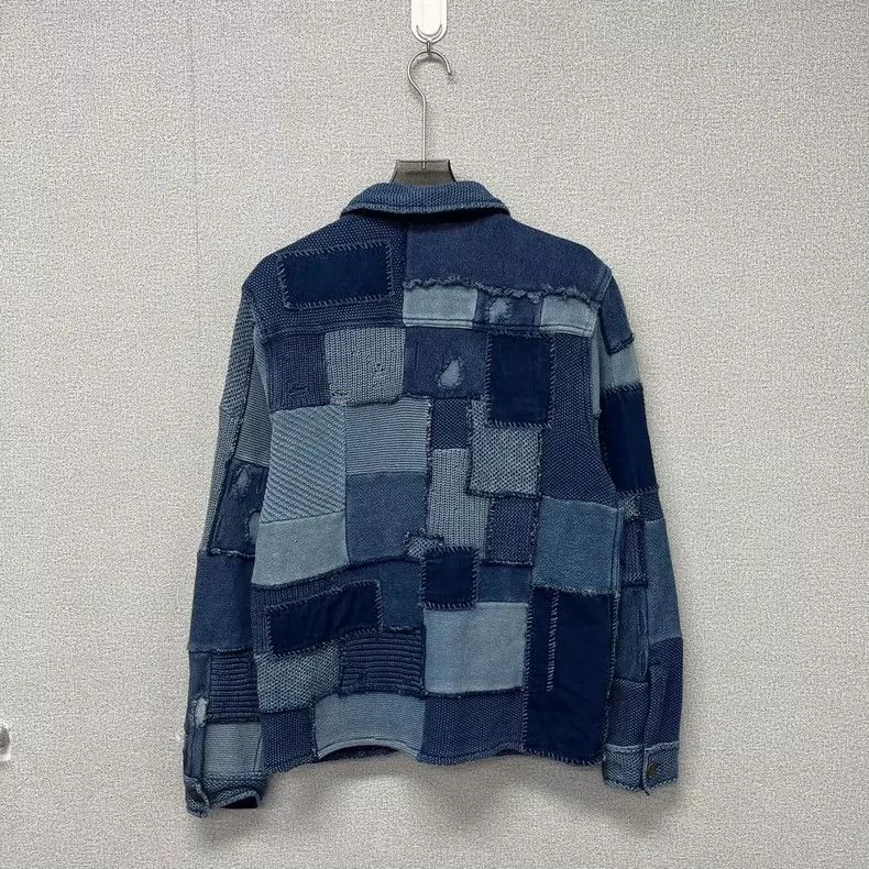 RRL Ralph Lauren RRL Ralph Lauren Baijiabu cotton linen patchwork shirt jac Size US XL / EU 56 / 4 - 2 Thumbnail