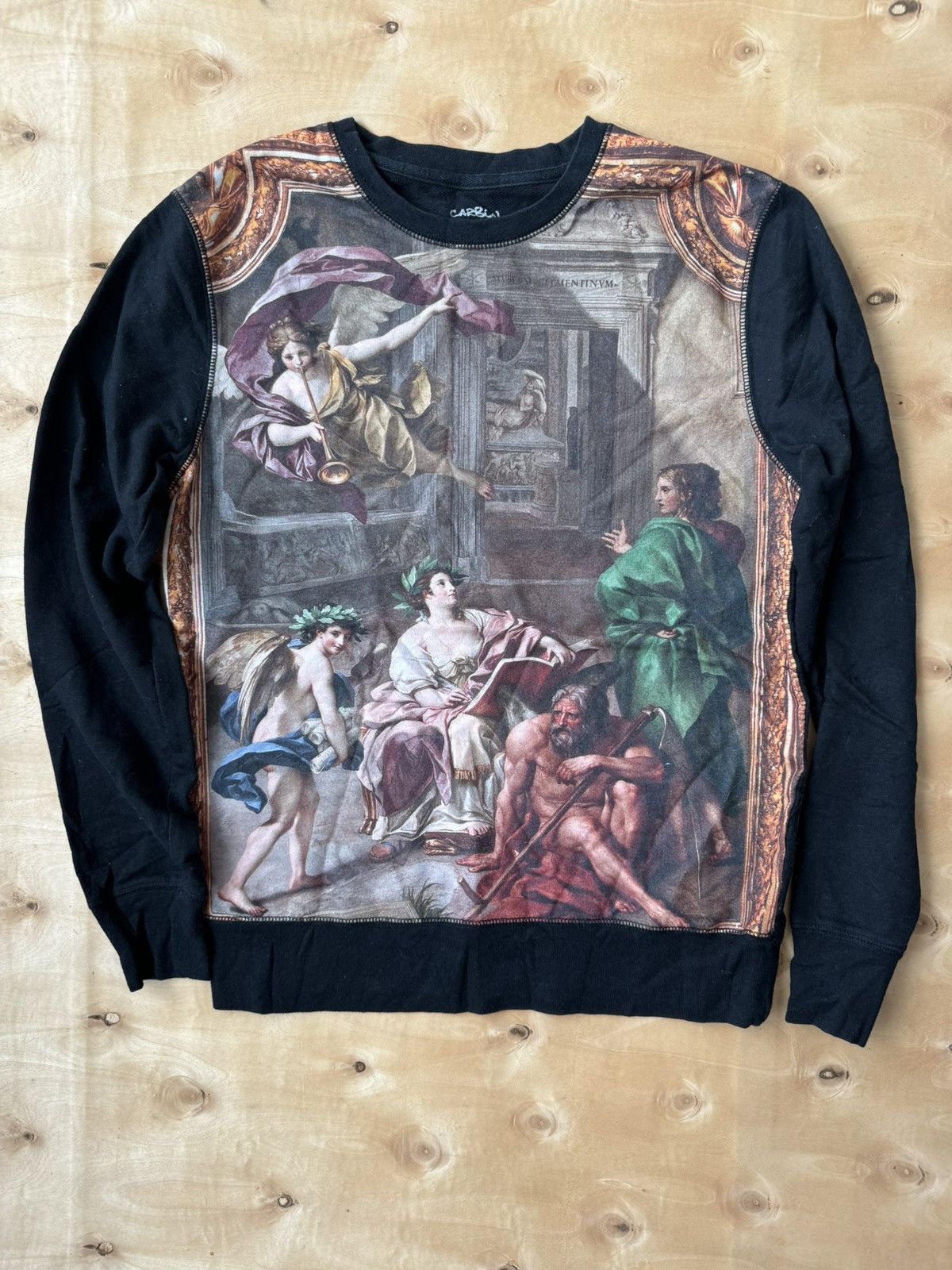 Vintage Carbon renaissance painting SWT01 Size S / US 4 / IT 40 - 1 Thumbnail