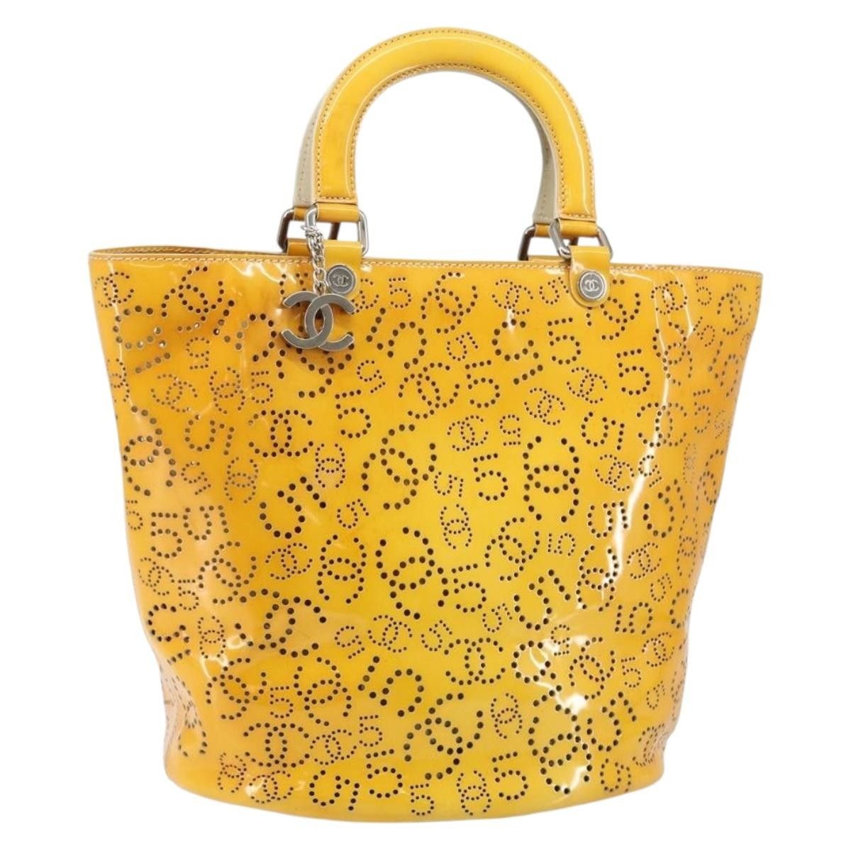 Chanel Chanel CC No.5 Shopping Tote Perforated Patent Size ONE SIZE - 1 Thumbnail