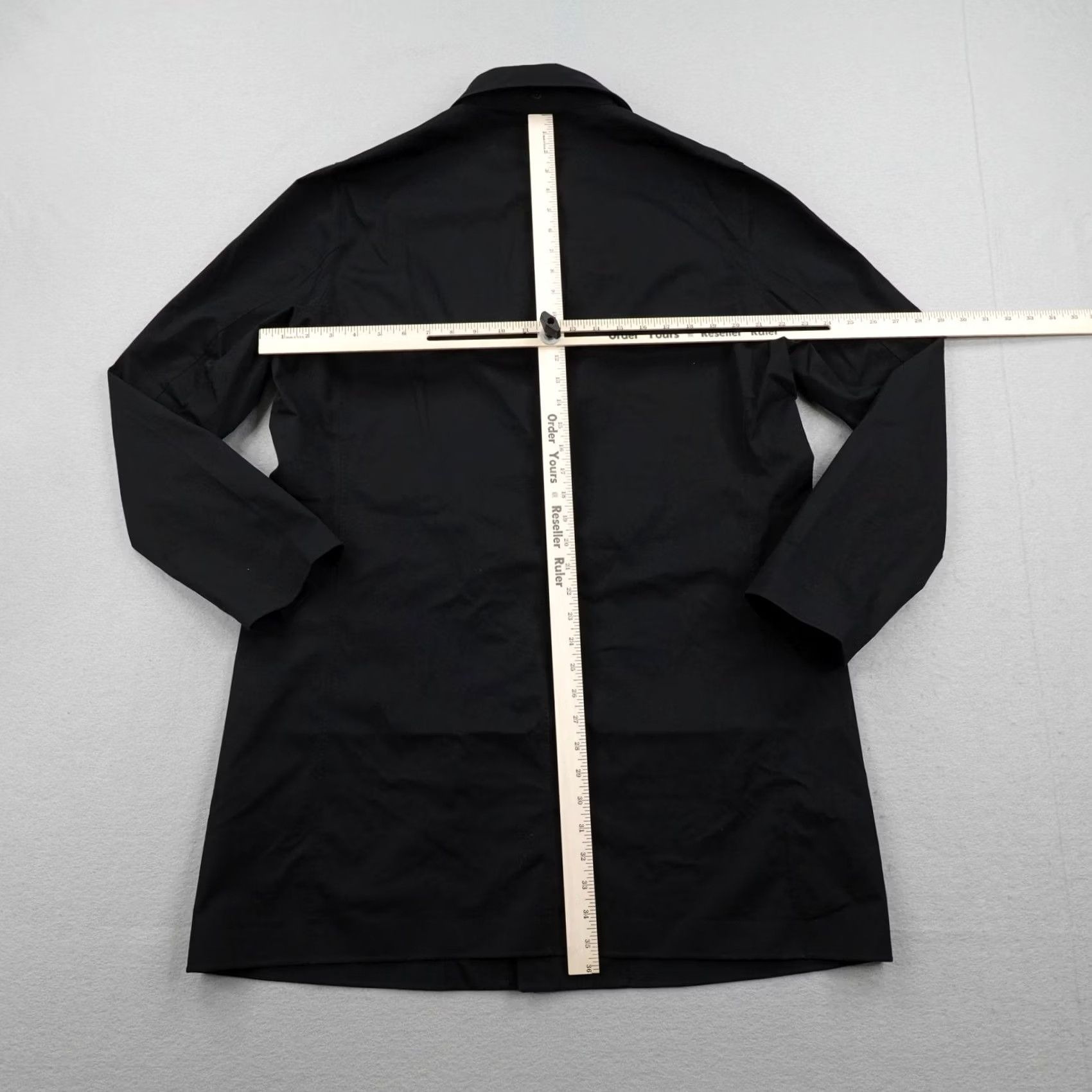 Uniqlo UNIQLO Coat Mens Large Black Water Resistant Trench Rain Coat Snap Up Breathable Size US L / EU 52-54 / 3 - 3 Thumbnail