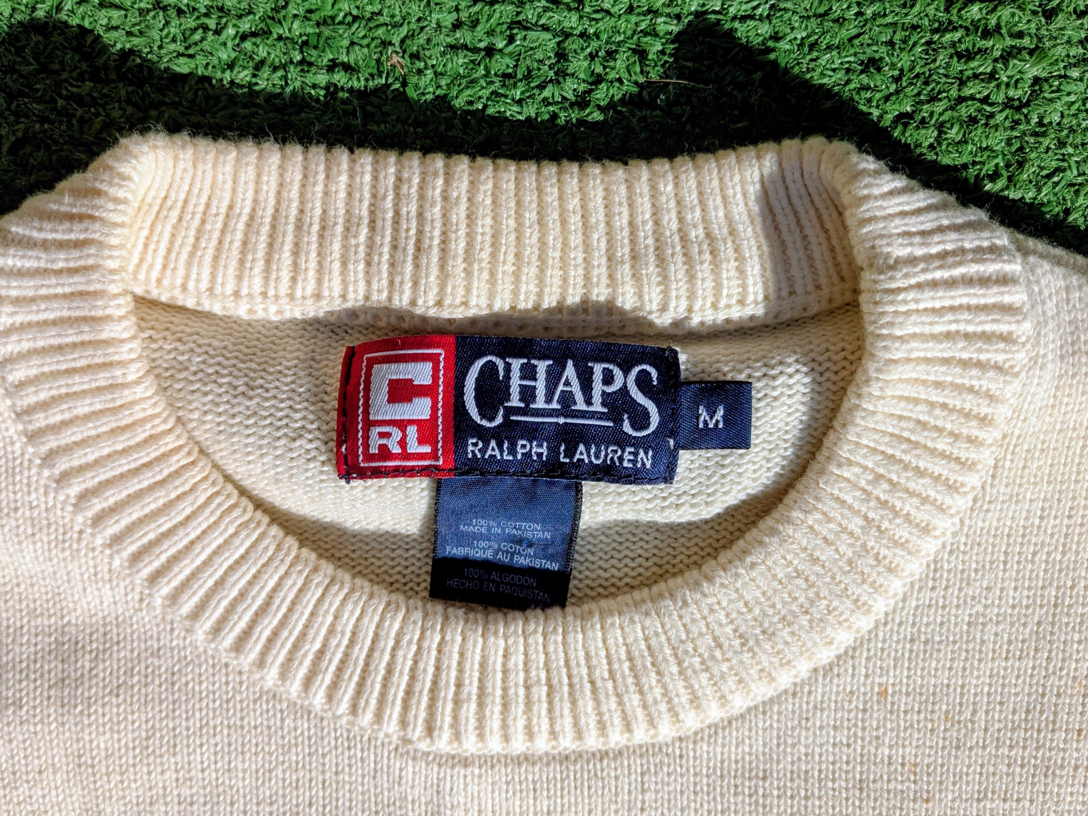 Chaps Ralph Lauren MARKED Vintage Chaps Ralph Lauren Pullover Cotton Sweater Size US M / EU 48-50 / 2 - 6 Thumbnail