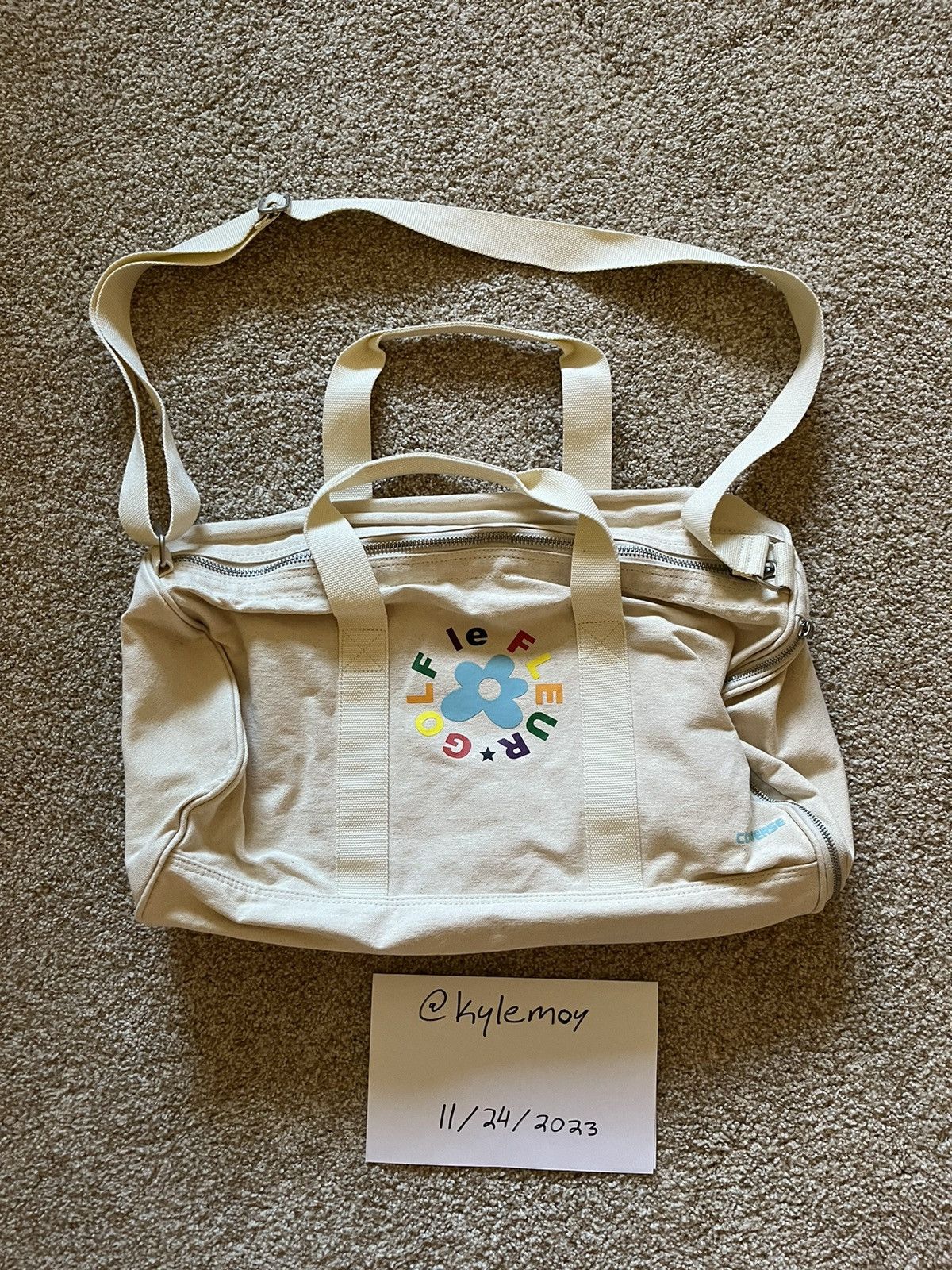 Converse Golf Wang Converse x Golf Le Fleur Duffle Bag Grailed
