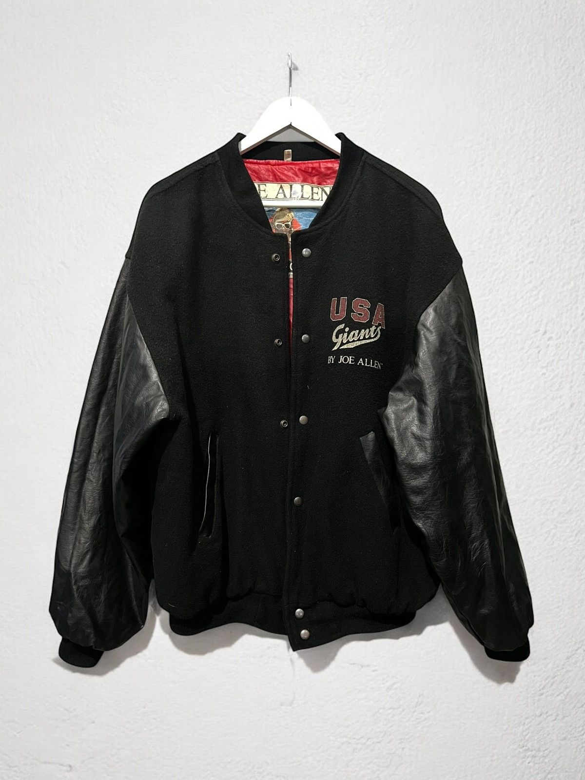 Vintage VINTAGE USA GIANTS VARSITY BOMBER JACKET WOOL MA1 JOE ALLEN Size US L / EU 52-54 / 3 - 2 Thumbnail