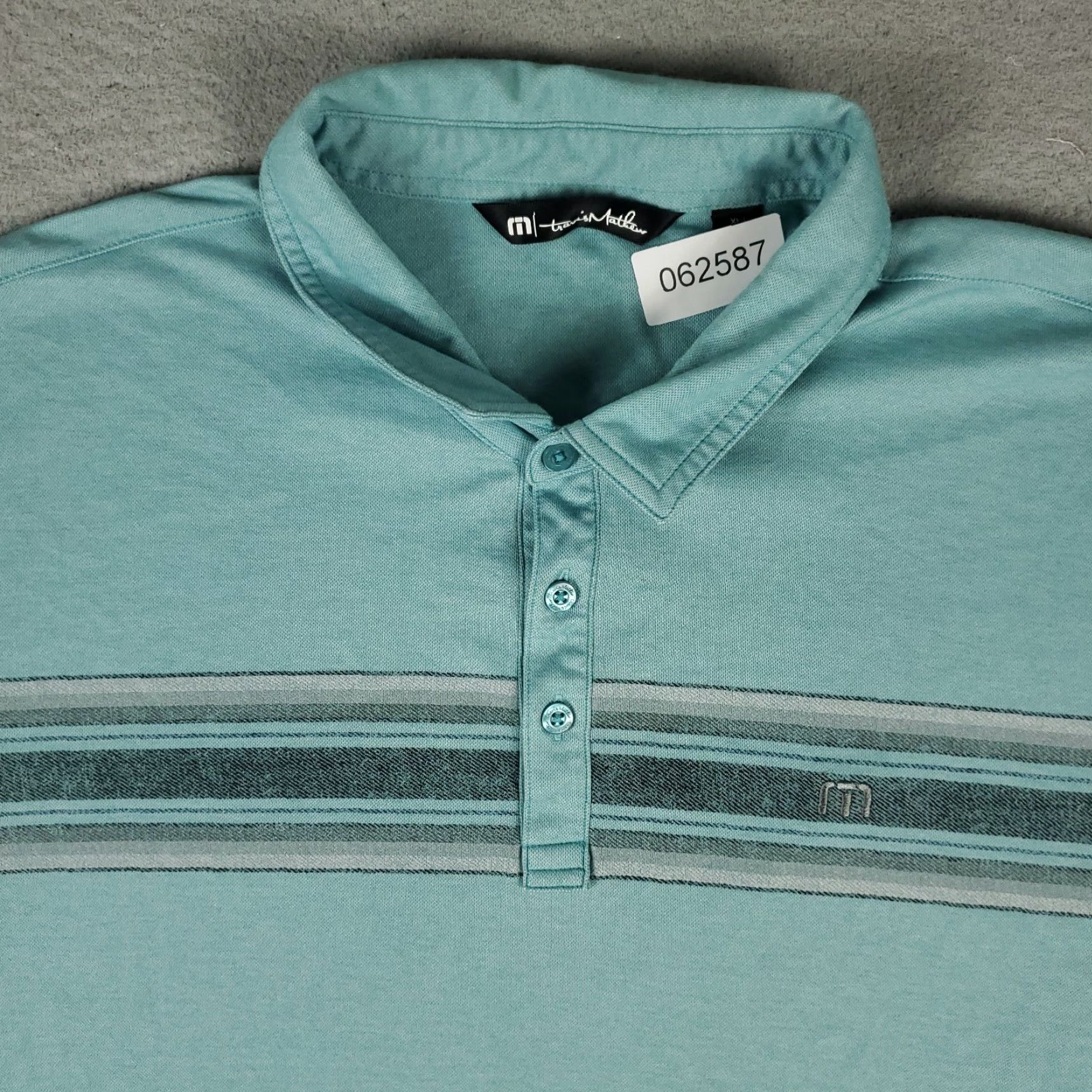 TravisMathew VINTAGE Travis Mathew Polo Shirt Men's Size 2XL Blue Casual Short Sleeve Cotton Golf Size US XXL / EU 58 / 5 - 2 Thumbnail