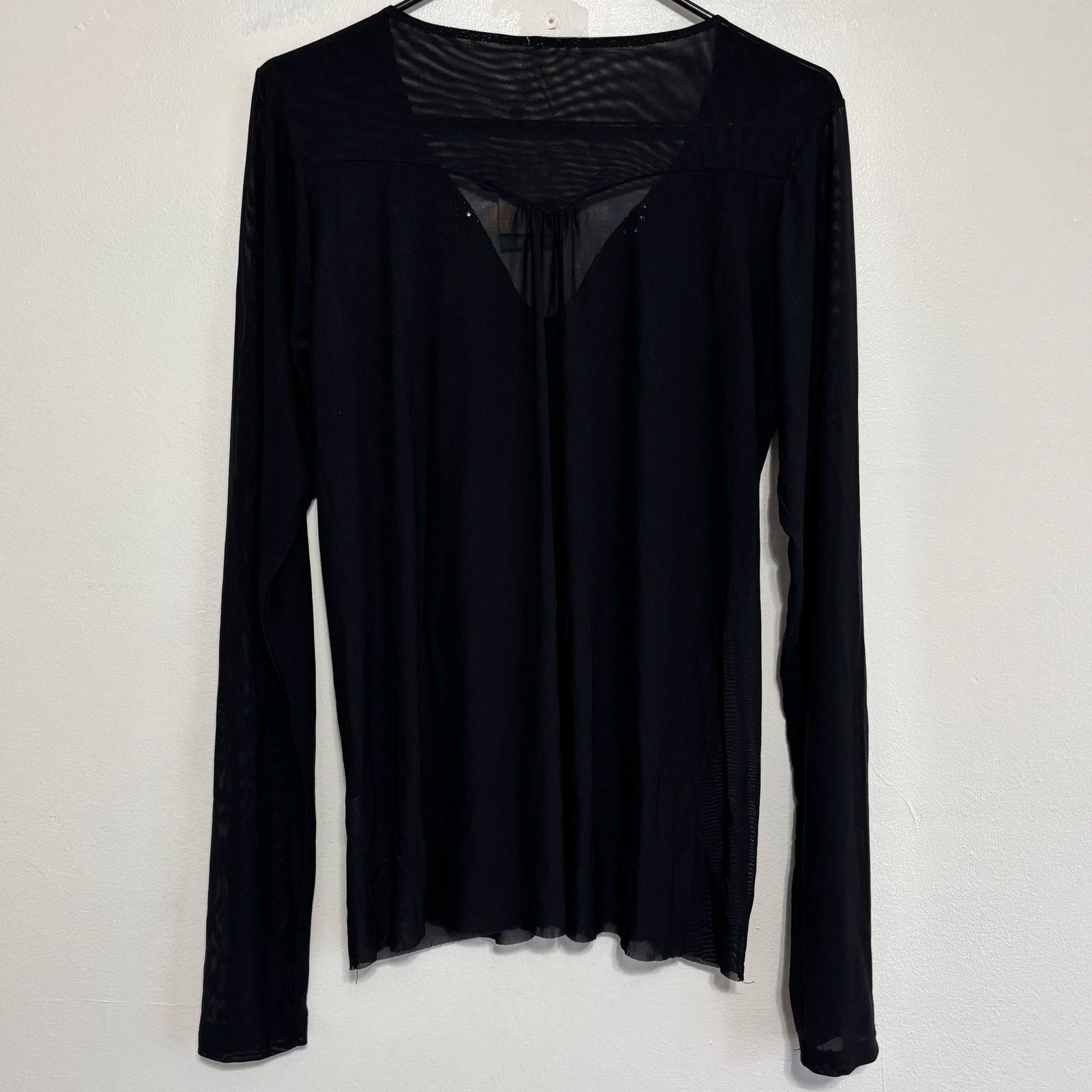Roper Roper Black Long Steeve Studded V-neck Top Size Large NWT Size L / US 10 / IT 46 - 2 Thumbnail