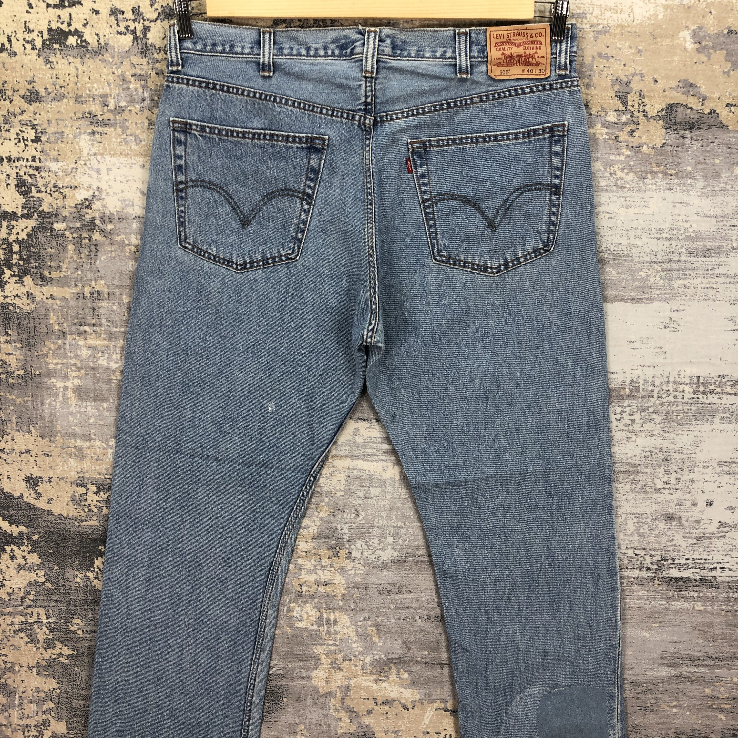 Levi's Vintage Y2K Levis Sun Faded Jeans Levi's Stone Wash Denim Size US 40 / EU 56 - 4 Thumbnail