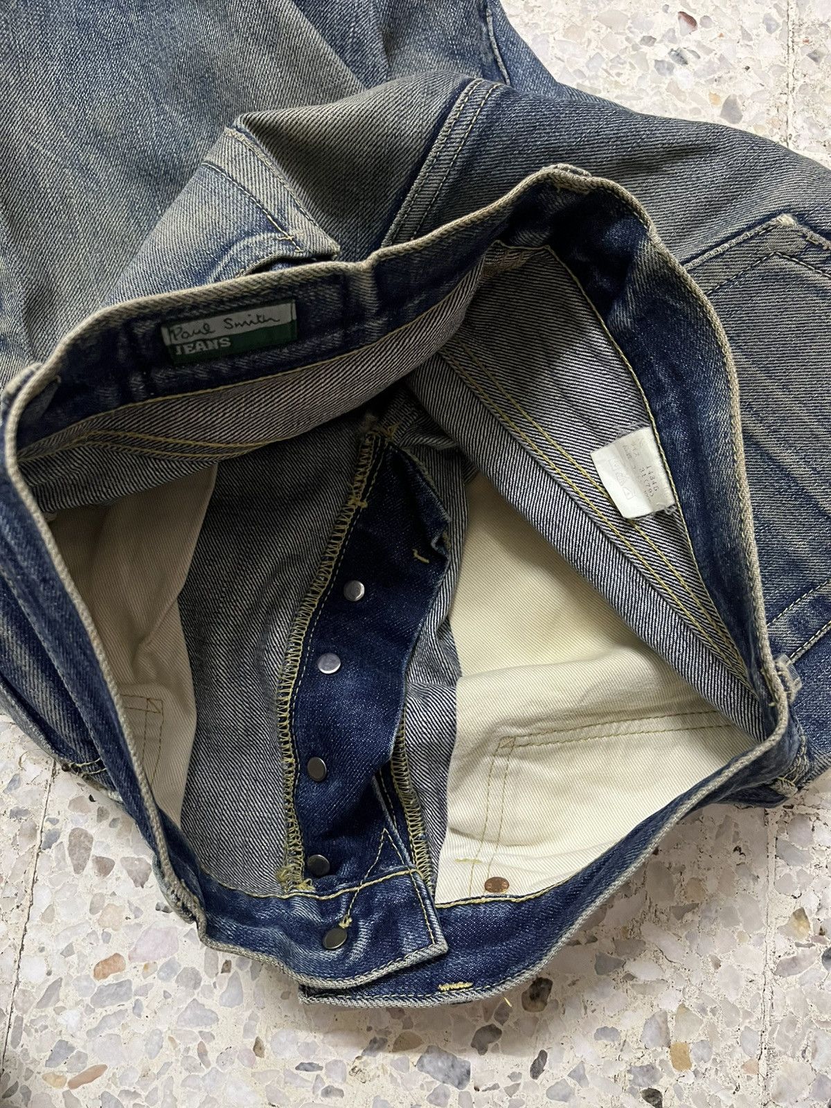 Vintage Vintage Paul Smith purple line selvedge distressed denim Size US 31 - 12 Thumbnail