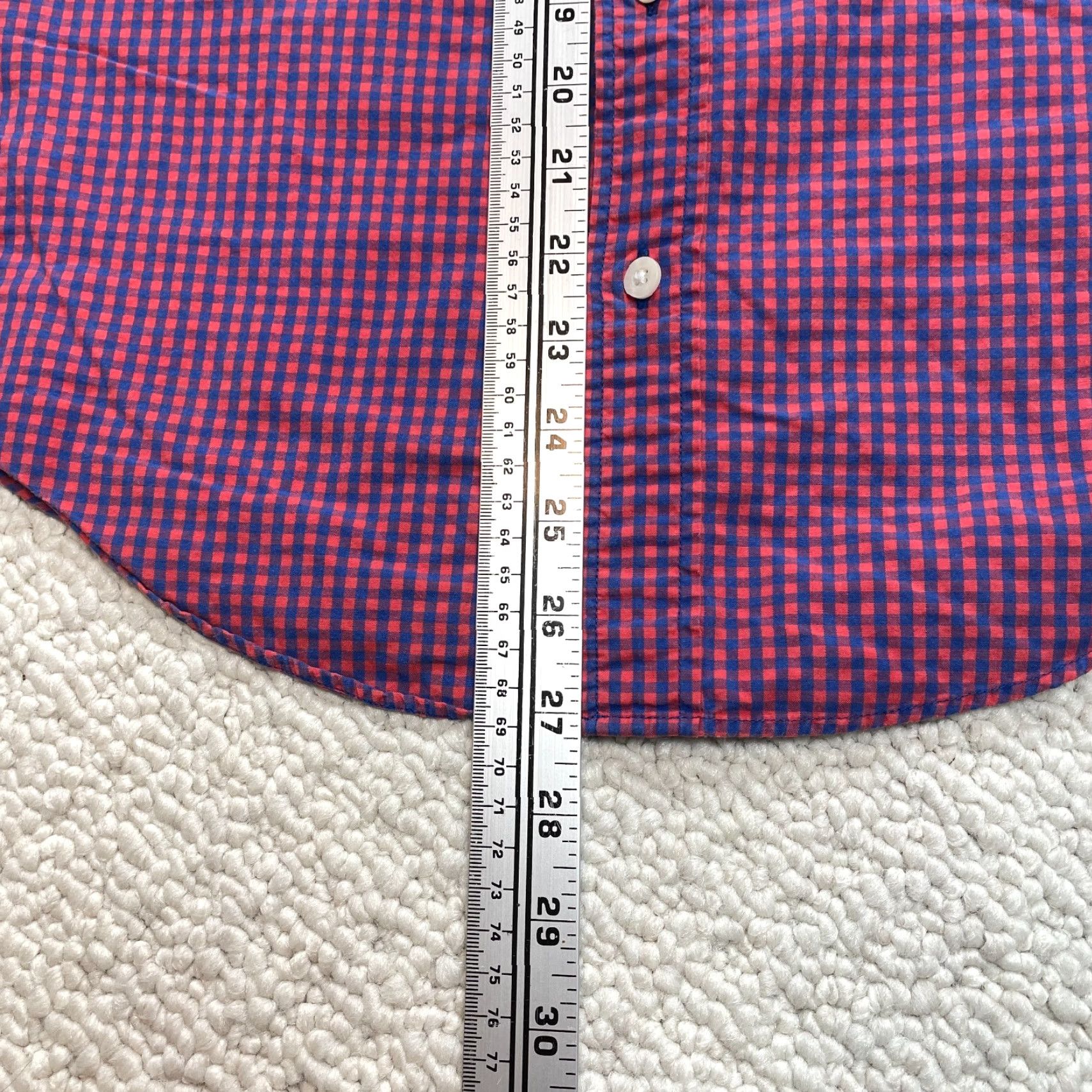 J.Crew J.Crew Button Down Shirt Mens Medium Red Blue Plaid Slim Fit Long Sleeve Cotton Shirt Size US M / EU 48-50 / 2 - 5 Thumbnail