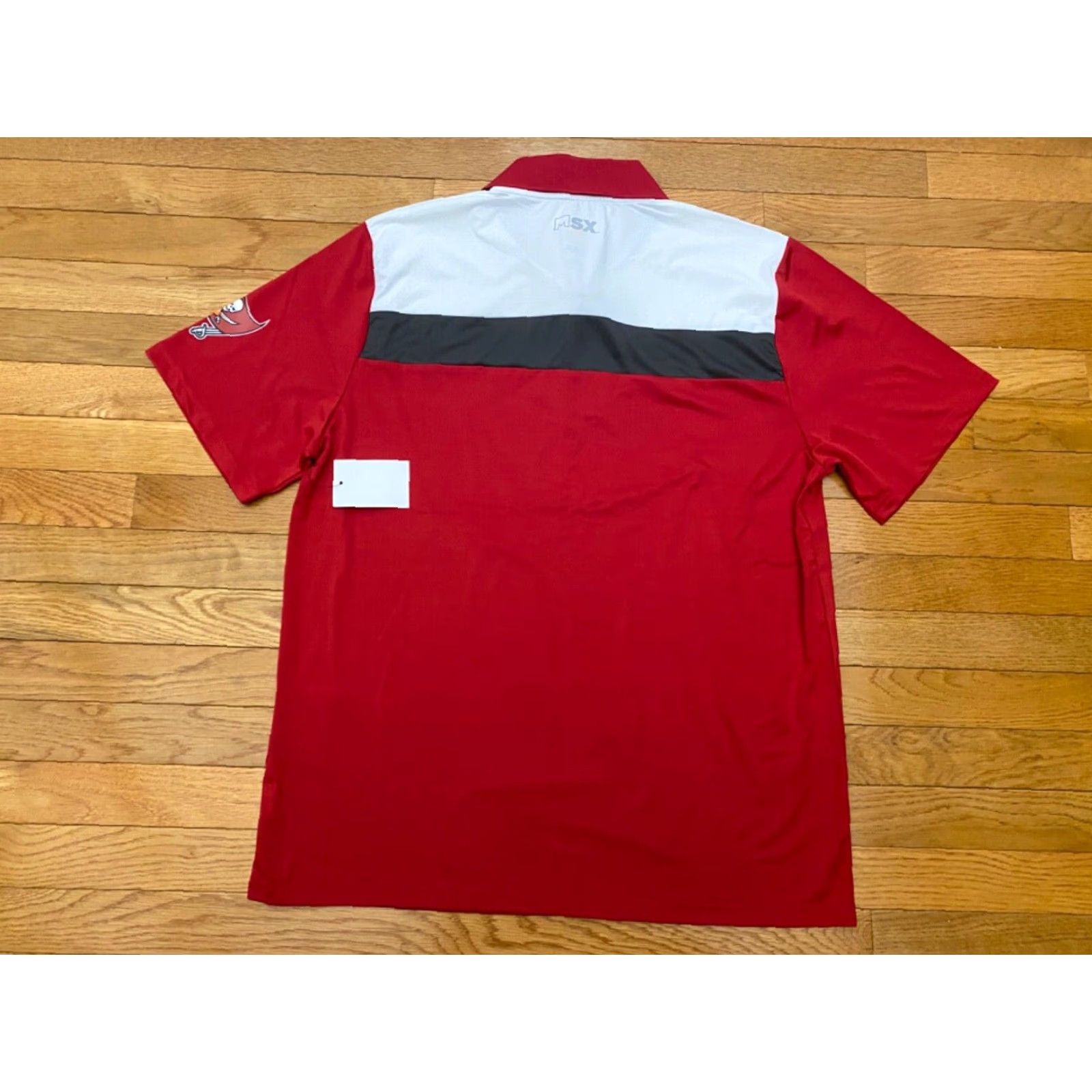 NFL MSX Michael Strahan NFL Dri-Fit Shirt Polo Tampa Bay Buccaneers Sz L Red Men Size US L / EU 52-54 / 3 - 2 Thumbnail
