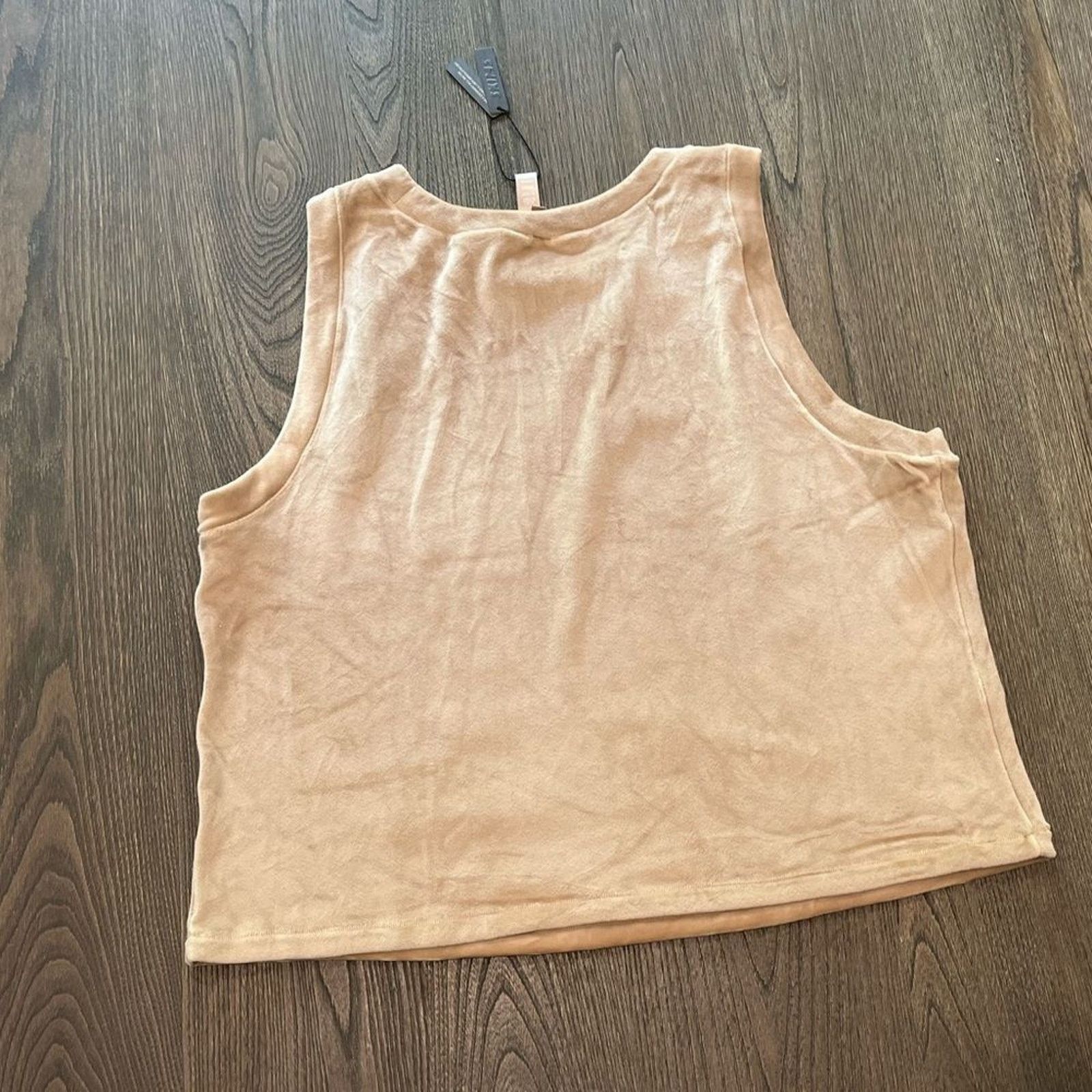 SKIMS NWT Skims Velour Crewneck Tank Honey Size 4X Size 4XL / US 24-26 - 4 Thumbnail