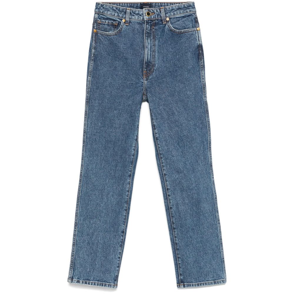 KHAITE Khaite BLUE Denim - Straight-Leg Jeans Size 26" / US 2 / IT 38 - 1 Thumbnail