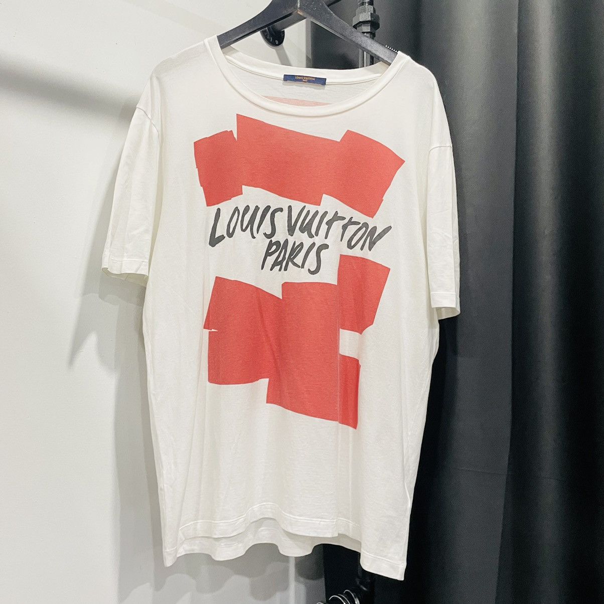 image of Louis Vuitton Paris Tee in White, Men's (Size XL)