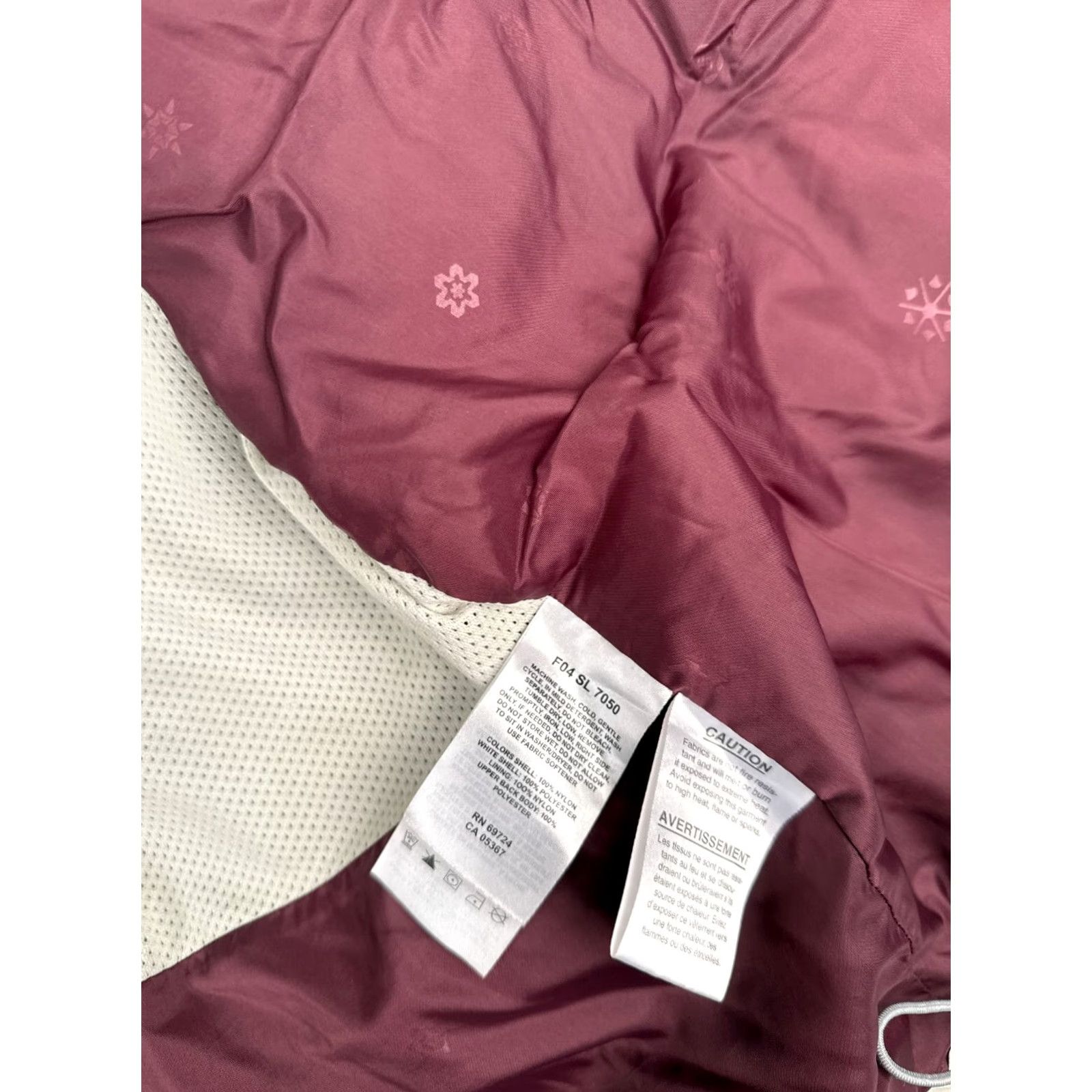 Pinko Columbia Jacket Womens Medium Pink Full Zip Hooded Nylon Vertex Insulated Lightweight Pockets Fall Winter Spring Size M / US 6-8 / IT 42-44 - 4 Thumbnail