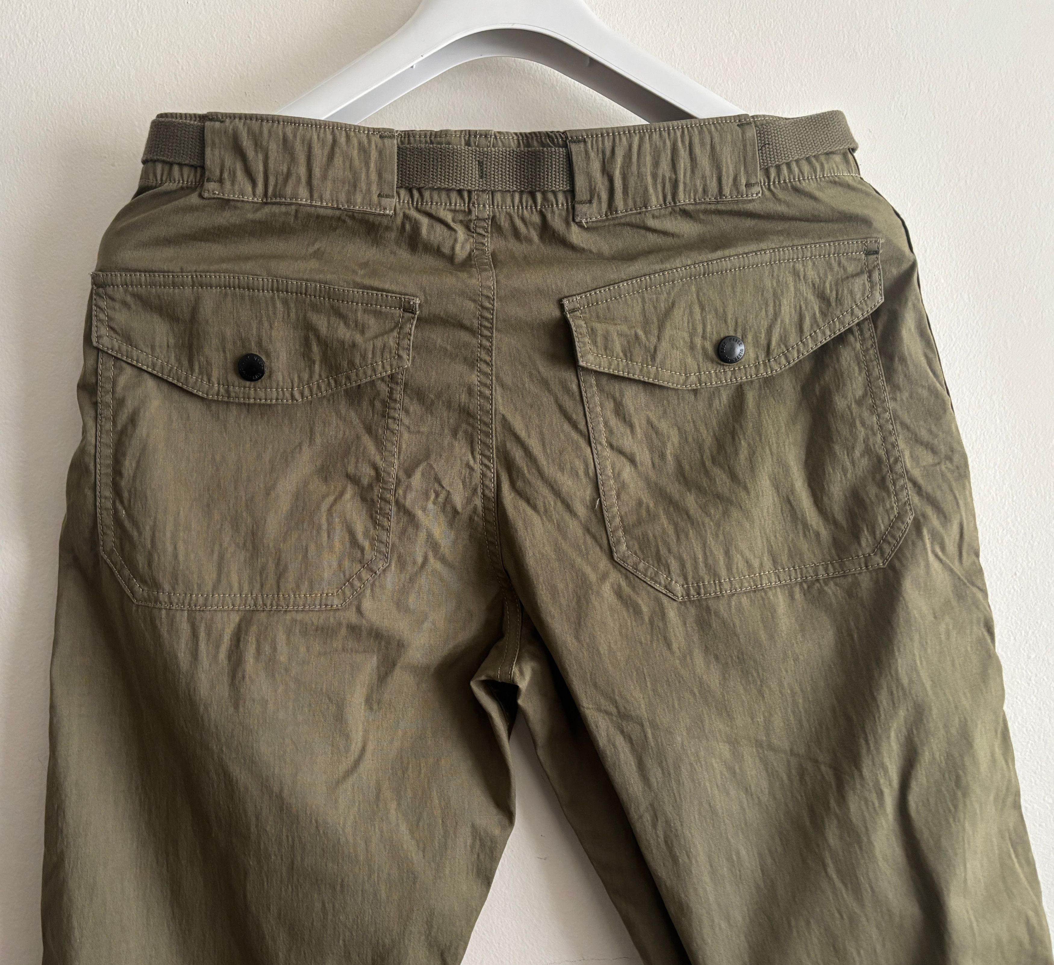 Buck Mason $215 Olive Green Ripstop Belted Fatigue Pants- 31-32 x29 Size US 32 / EU 48 - 6 Thumbnail