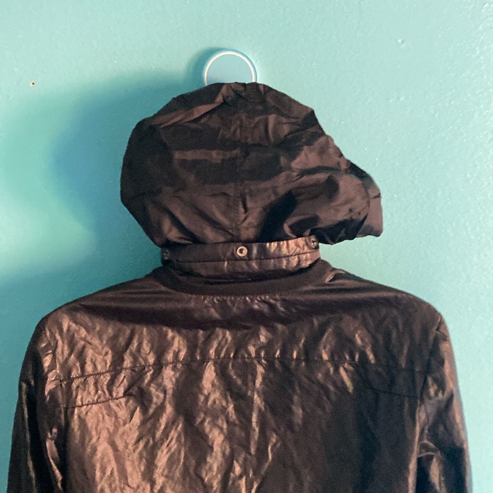 Kai Aakmann Kai Aakmann Womens M Black Zip Front Jacket With Stow Away H Size M / US 6-8 / IT 42-44 - 13 Thumbnail