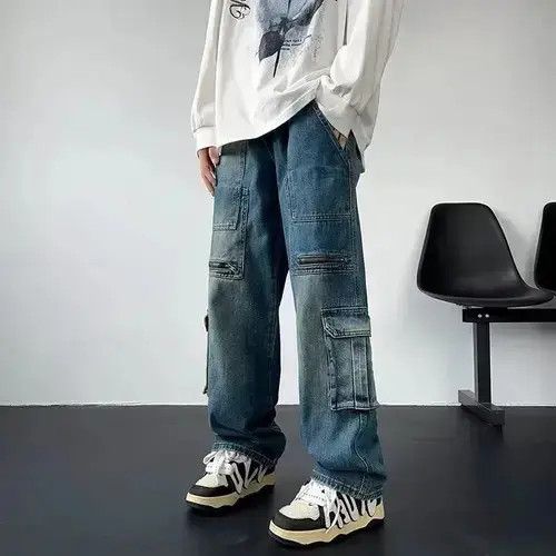 Japanese Brand × Jean Y2K Pocket Zipper Baggy Jean Size US 32 / EU 48 - 2 Thumbnail