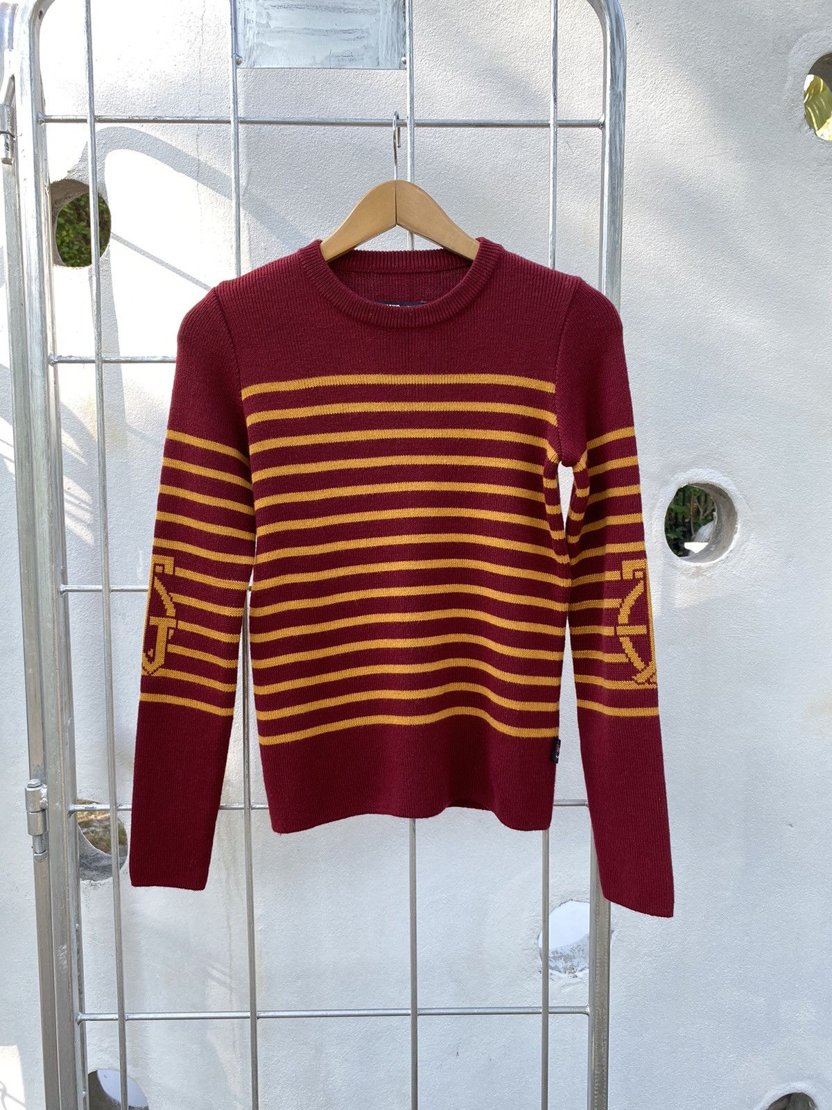 Jean Paul Gaultier Jean Paul Gaultier stripe/logo knitted sweater Size M / US 6-8 / IT 42-44 - 5 Thumbnail