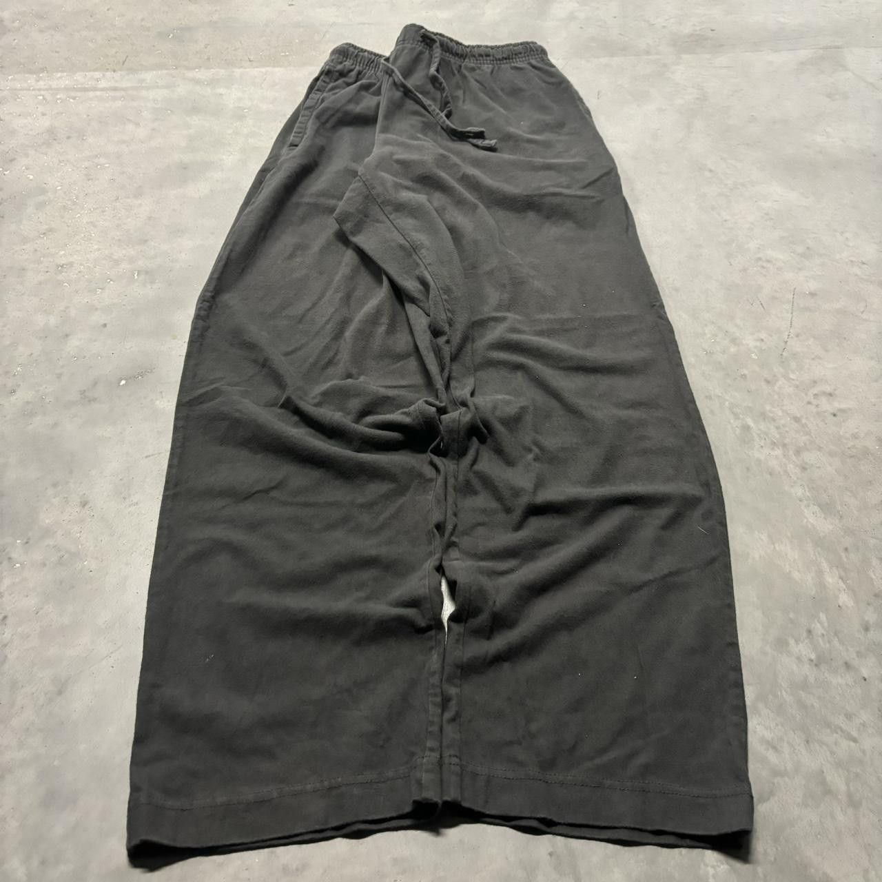 Japanese Brand × Vintage Crazy Vintage Y2K/2000s Baggy Dark Grey Skater Essential Sweatpants! Size US 34 / EU 50 - 3 Thumbnail
