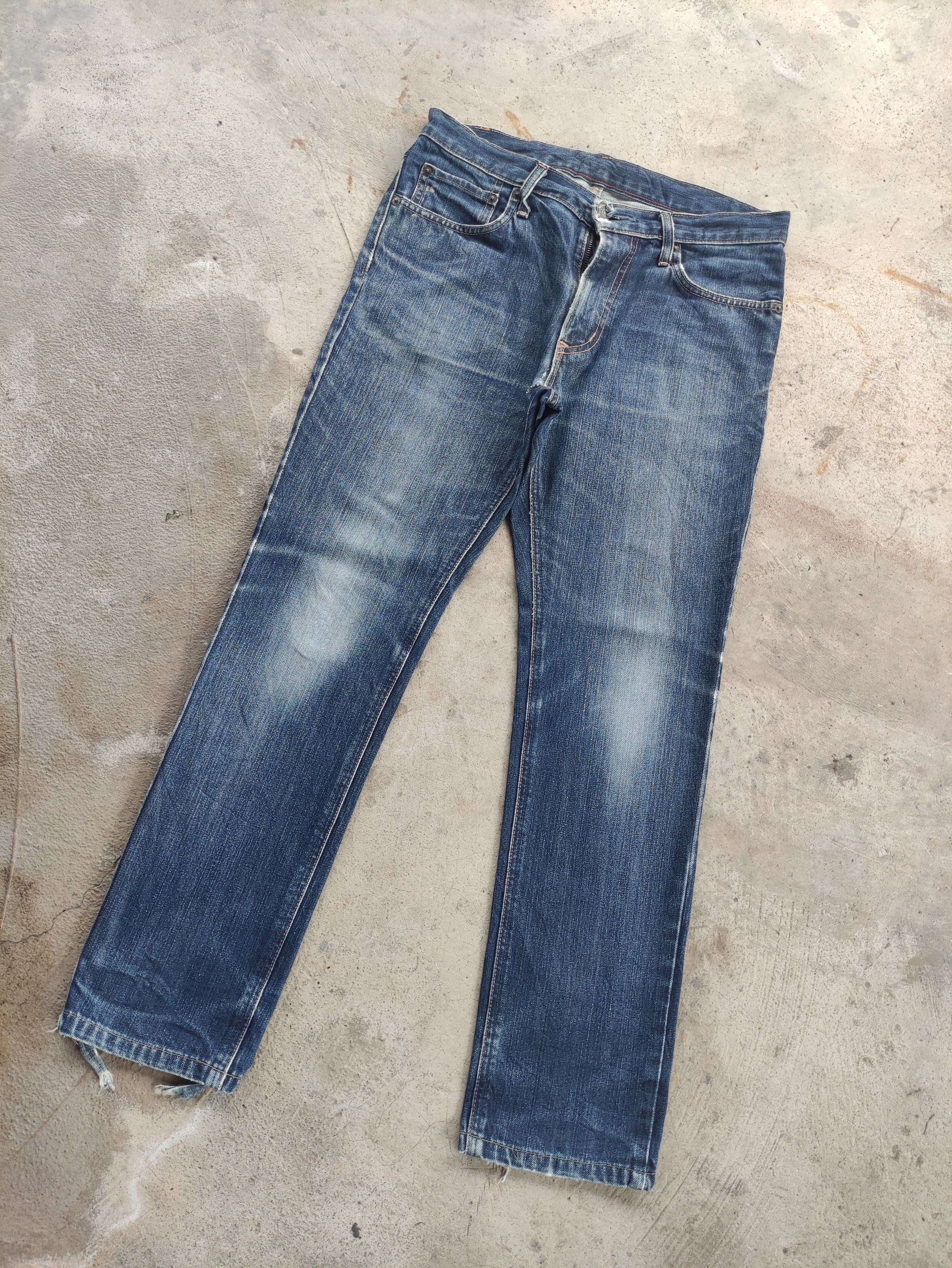 Edwin Vintage Edwin Distressed Faded Jean Denim Pants W33 Size US 33 - 2 Thumbnail