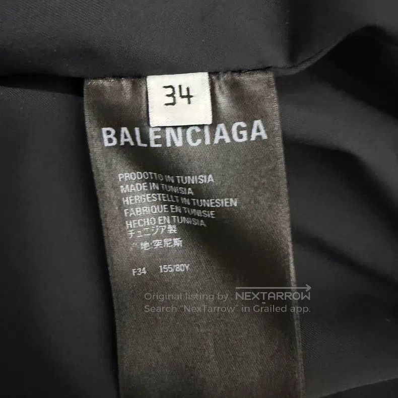Balenciaga Balenciaga Double B Letter Short Crop Stand Collar Cotton Size XXS / US 00 / IT 34 - 5 Thumbnail