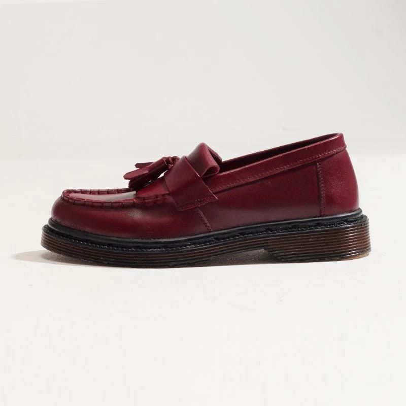 Designer × Simple Shoes Atilla Tassel Loafer Burgundy Size US 11 / EU 44 - 2 Thumbnail