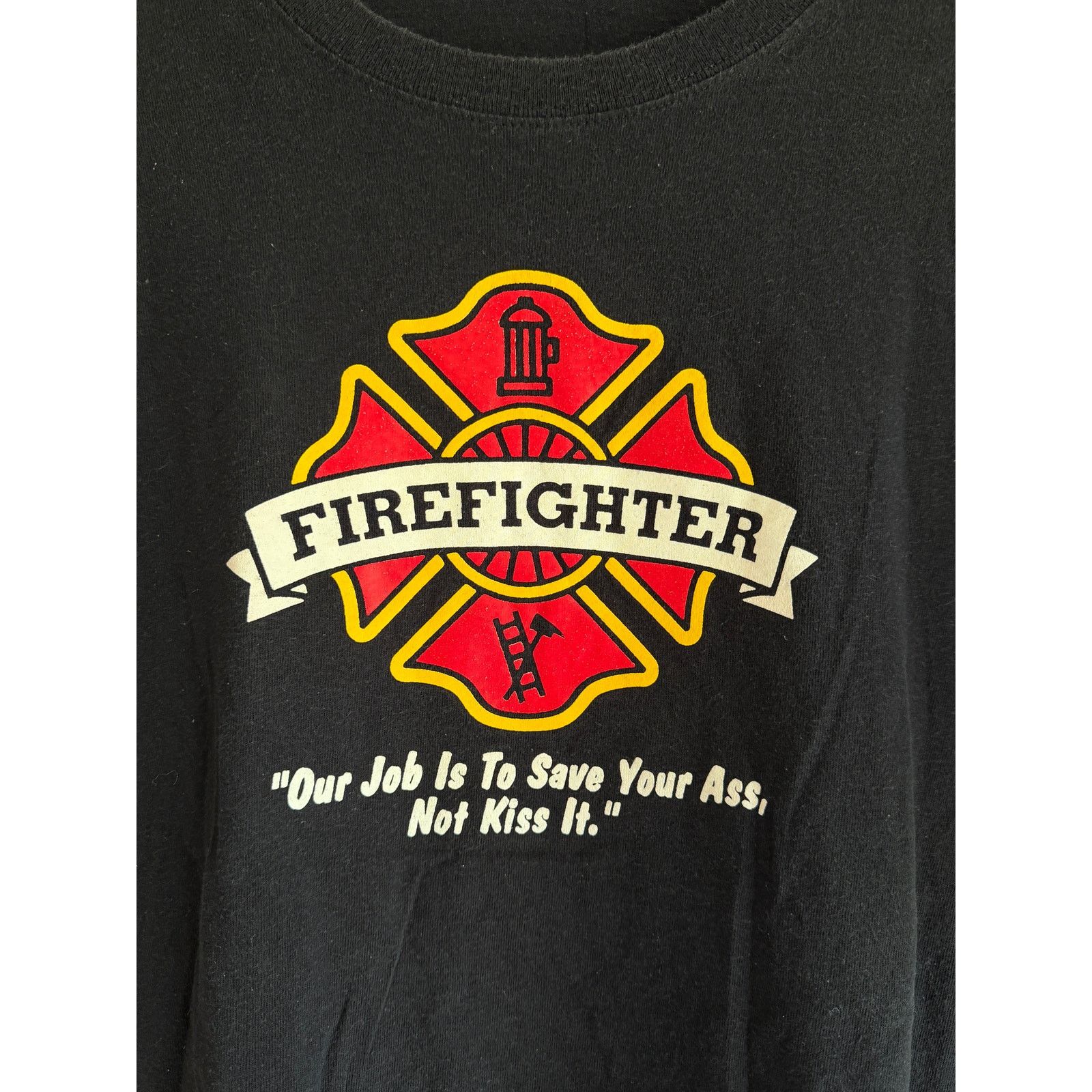 Anvil Vintage Firefighter Graphic Tee Funny Slogan XL Size US XL / EU 56 / 4 - 2 Thumbnail