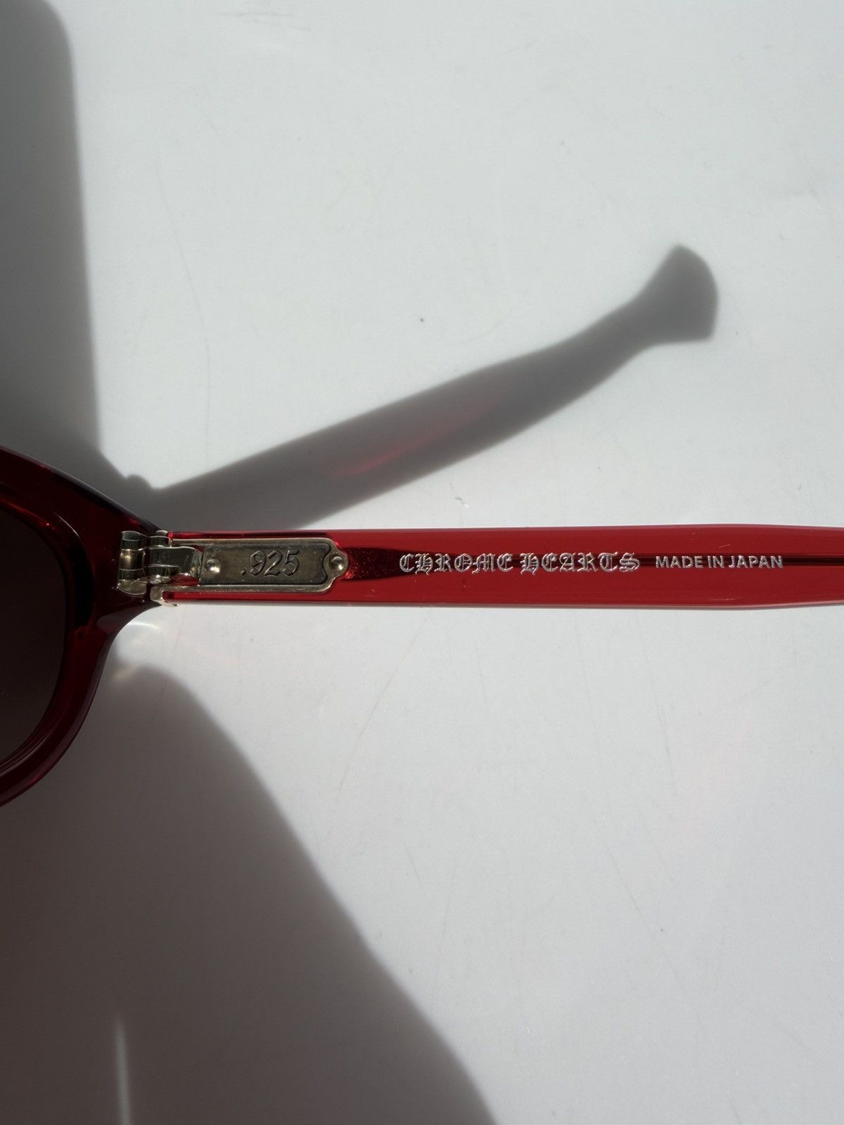 Chrome Hearts Chrome Hearts Red Lowrider Sunglasses Size ONE SIZE - 7 Thumbnail
