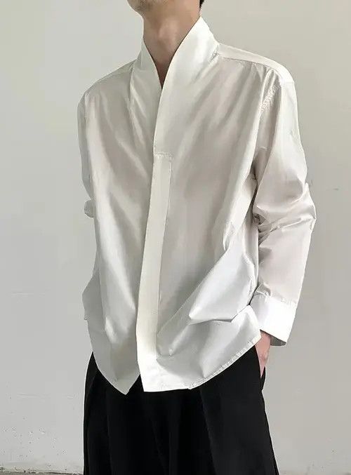 Japanese Brand Kahori x Egawa Korean fashion retro cleanfit shirt Size US M / EU 48-50 / 2 - 2 Thumbnail