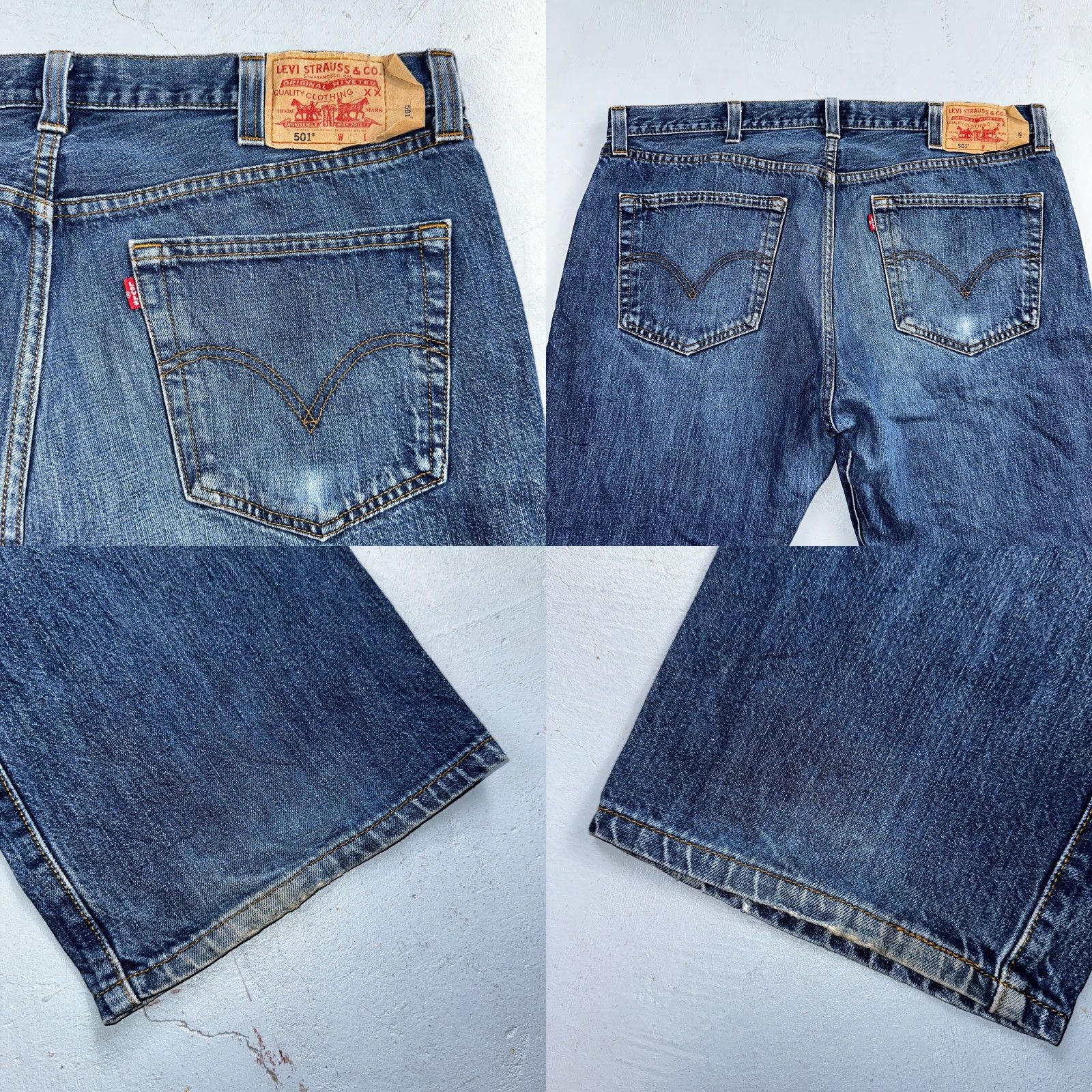 Levi's VINTAGE Levi's 501 Jeans Straight Levi's 501 Blue 40x32 90s Mens Regular Classic Mid Rise Button Closure Denim 40x31 501 Series Leather? Size US 40 / EU 56 - 10 Thumbnail