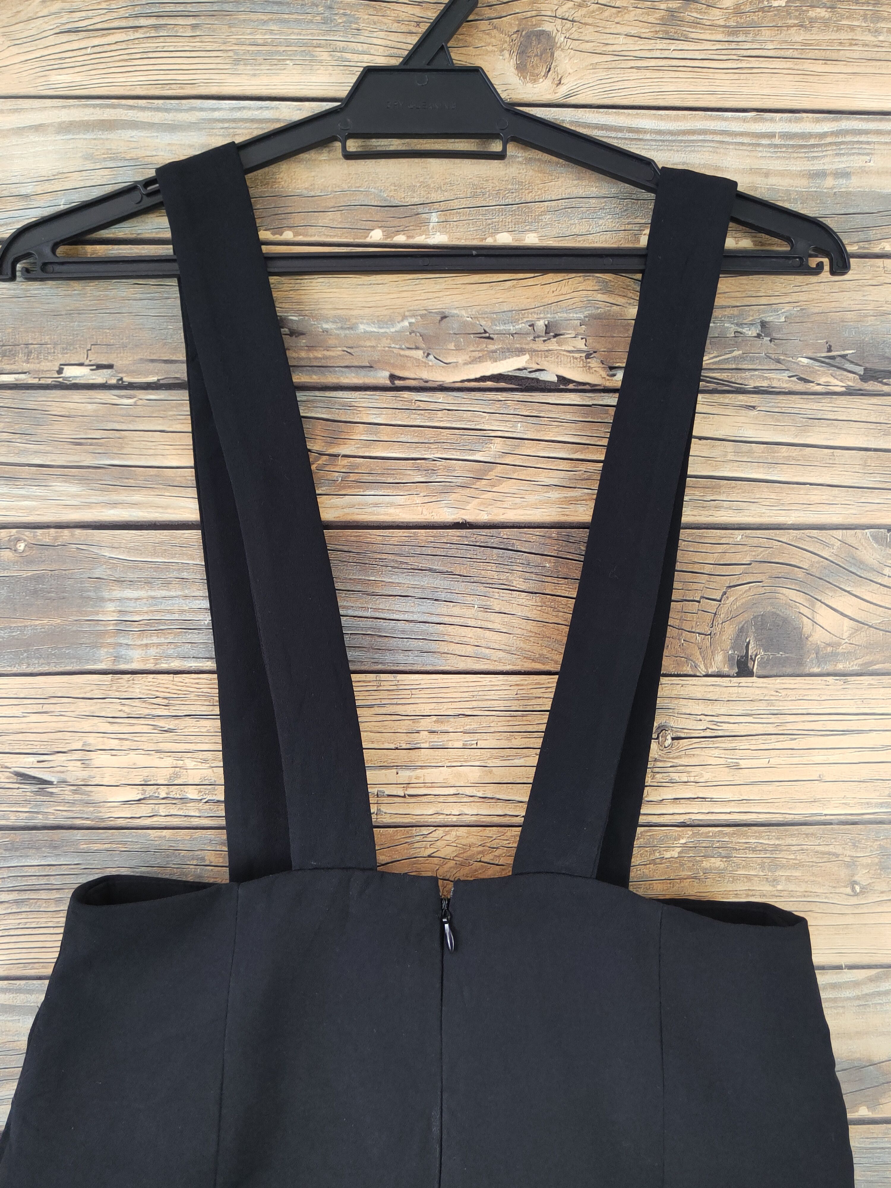 Japanese Brand × Vintage Exclusive Stuff by D&V Black Shortall Jumpsuits Size 27" / US 4 / IT 40 - 7 Thumbnail