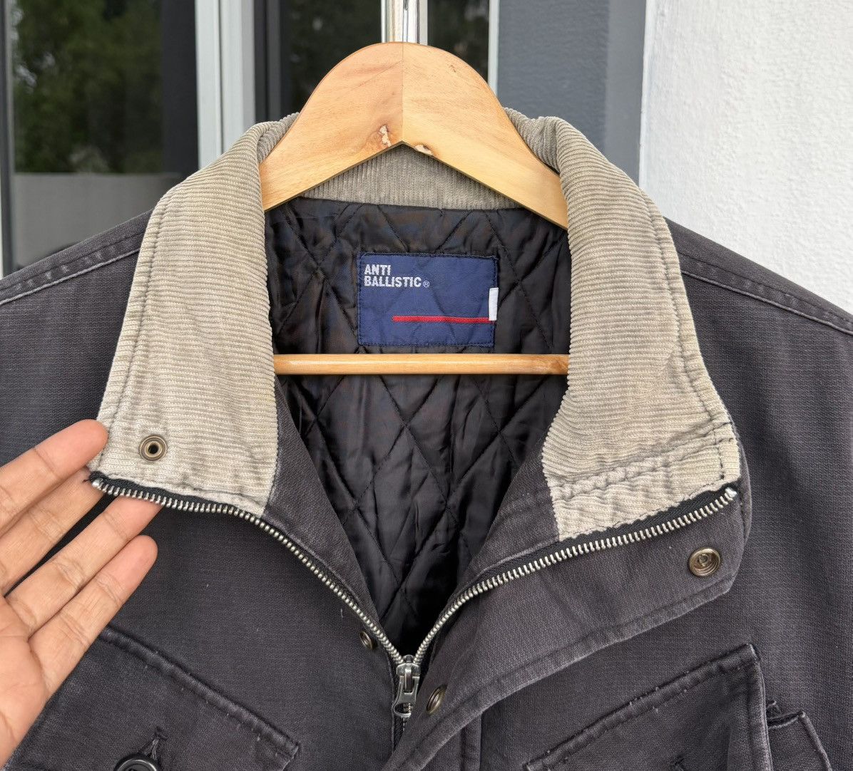 Vintage Vtg Anti Ballistic Field Quilted Lining Distressed Jacket Size US L / EU 52-54 / 3 - 16 Thumbnail