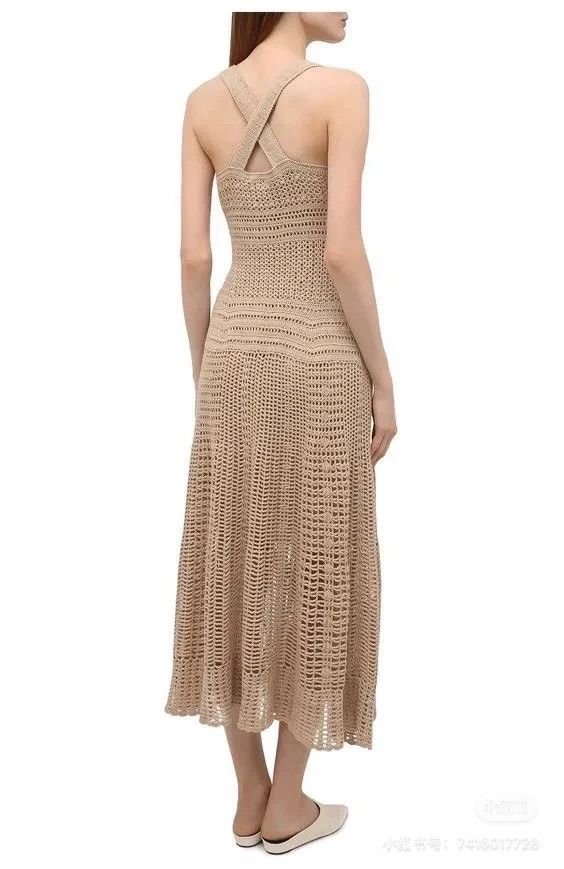 Loro Piana LORO PIANA Hooked lace dress Size L / US 10 / IT 46 - 1 Thumbnail