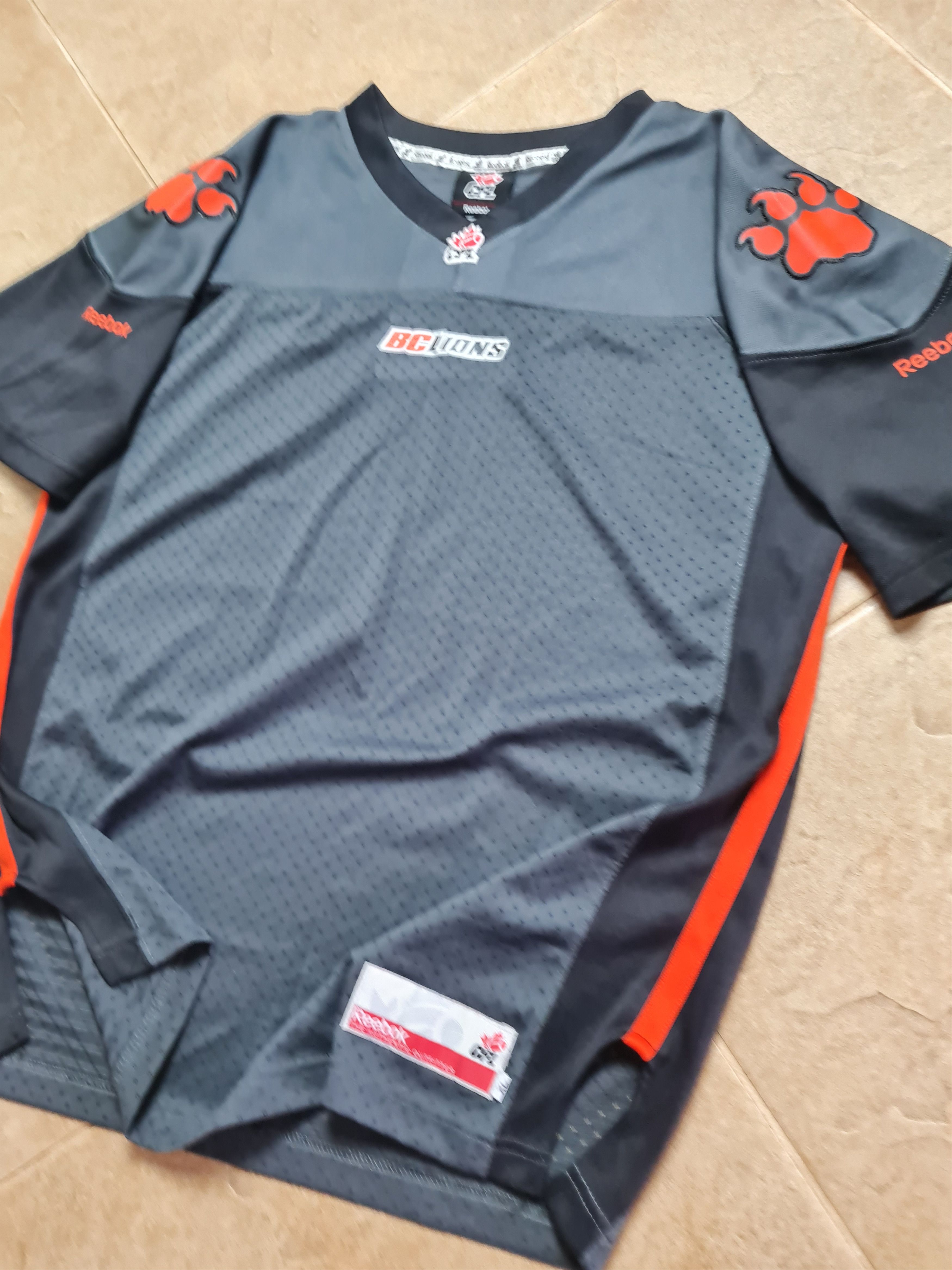 Reebok Jersey 2013 Reebok BC Lions CFL Football Mens Black Gray Size US M / EU 48-50 / 2 - 4 Thumbnail