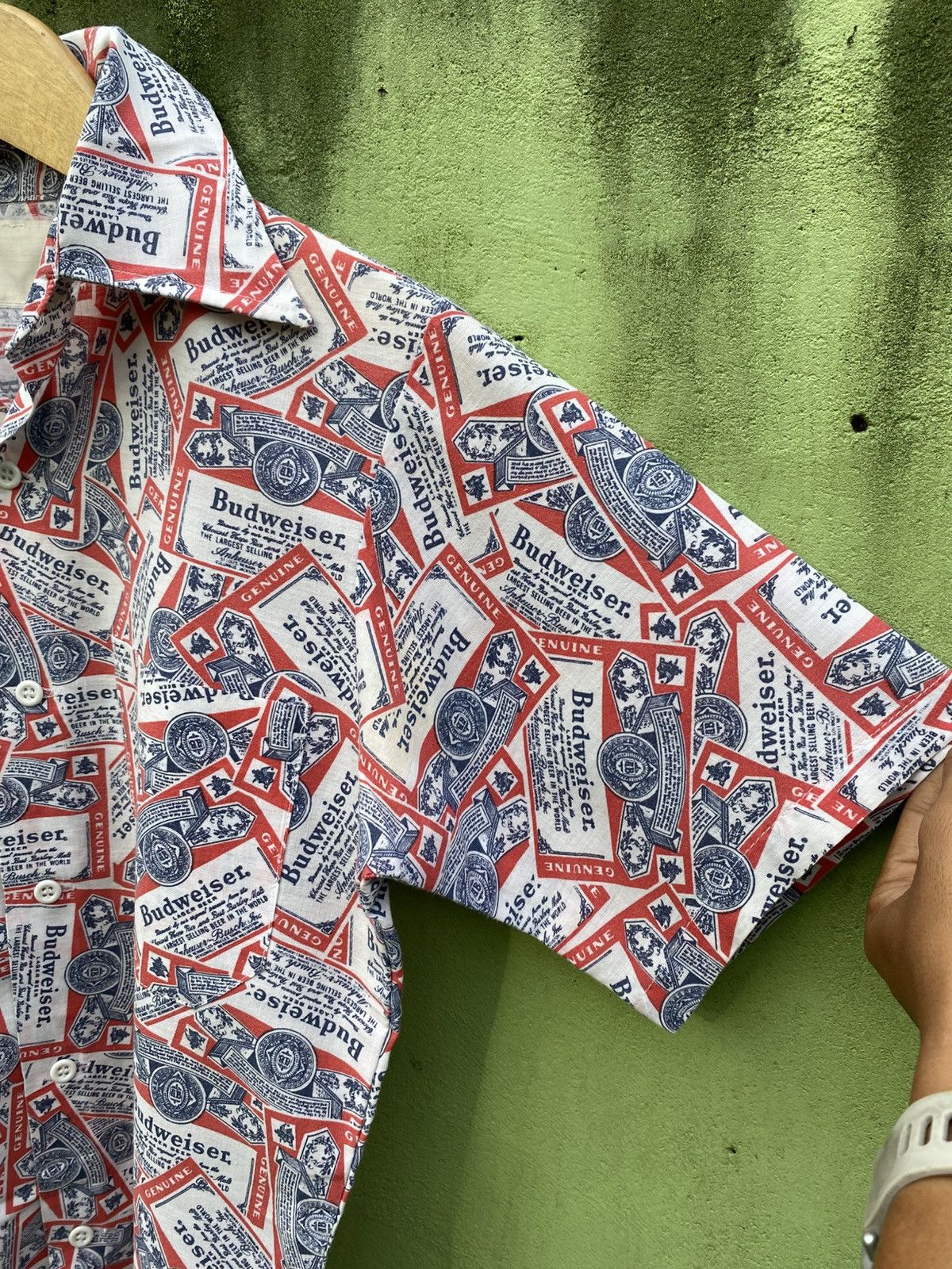 Budweiser Budweiser All Over Print AOP Vintage Short Sleeve Shirt Size US M / EU 48-50 / 2 - 4 Thumbnail