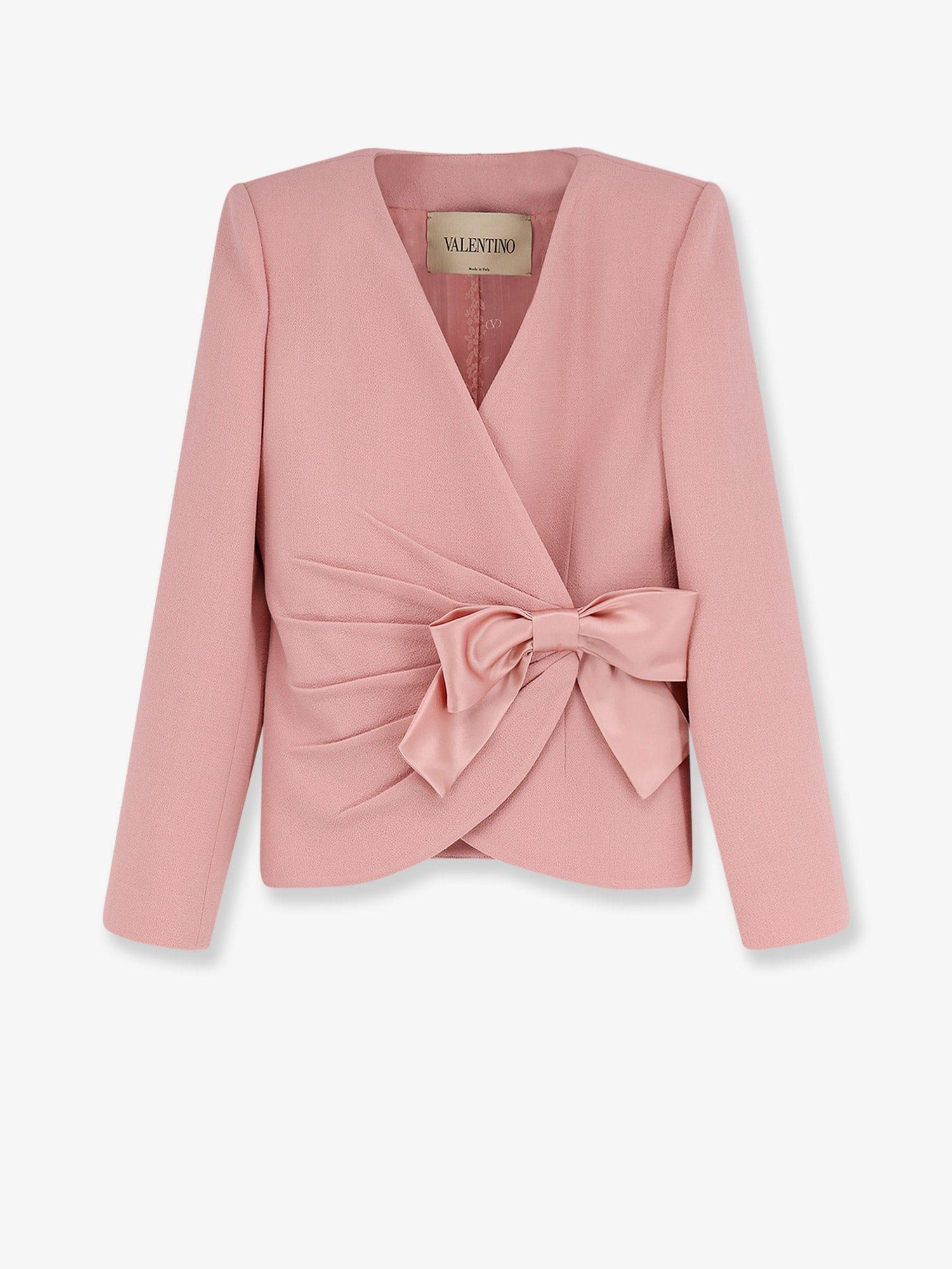 Valentino Wool Crepe Blazer With Bow Size M / US 6-8 / IT 42-44 - 1 Thumbnail