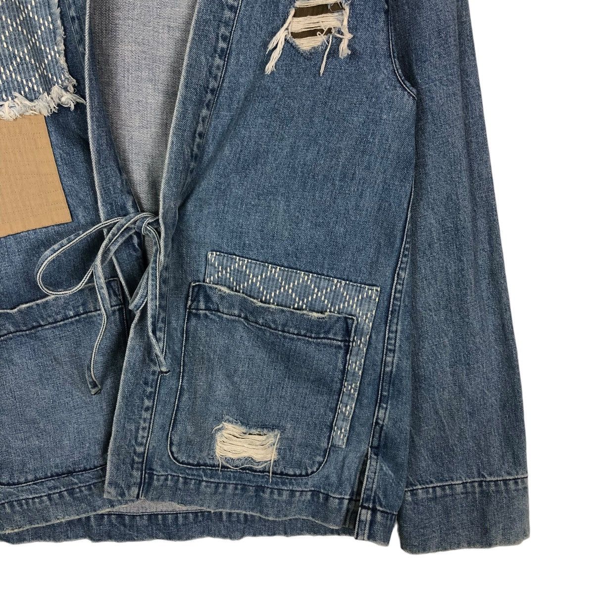 Japanese Brand 🔥VINTAGE KIMONO DENIM JAPAN TRADITIONAL PATCH WORK DESIGN Size US S / EU 44-46 / 1 - 5 Thumbnail