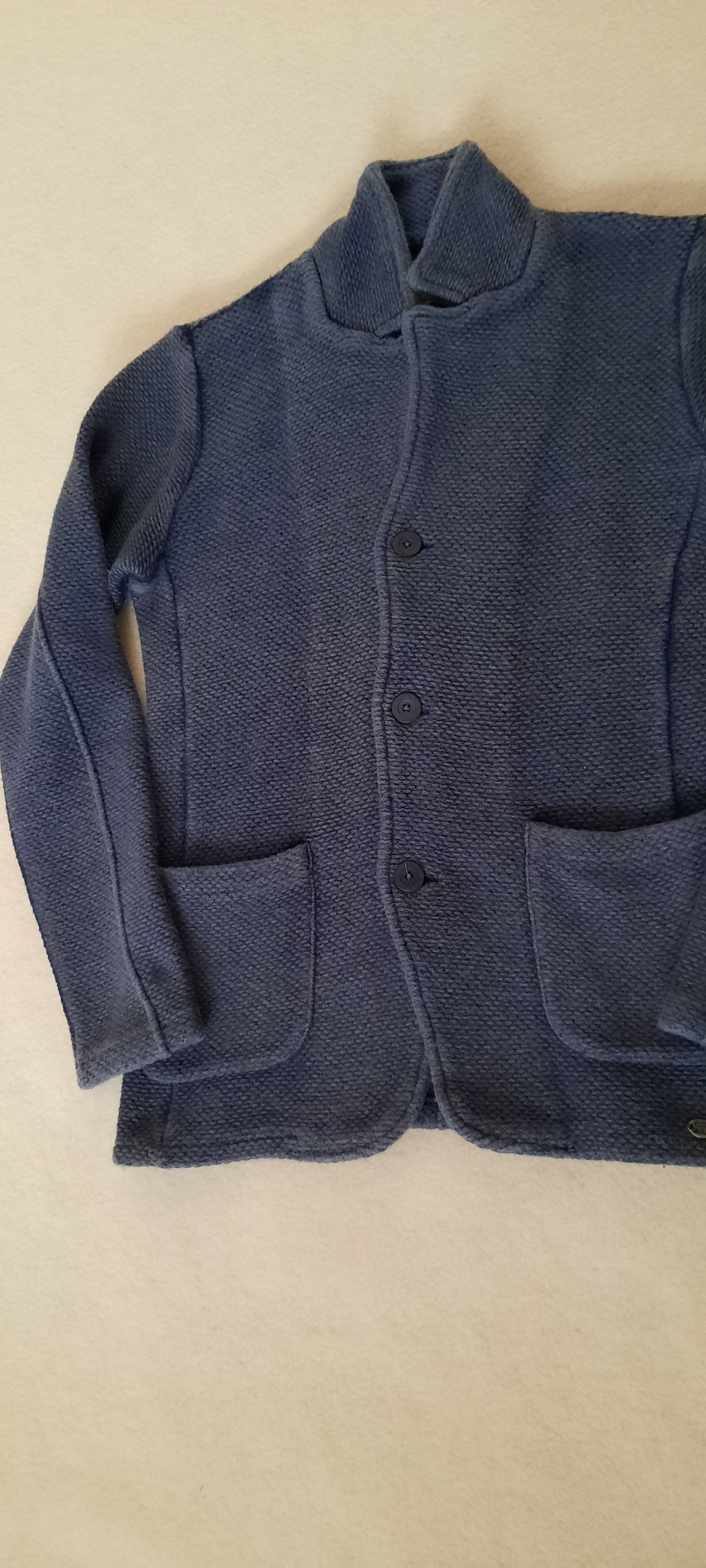 GAS GAS Men's Cardigan Wool Jacket Blue 48 Size US M / EU 48-50 / 2 - 11 Thumbnail