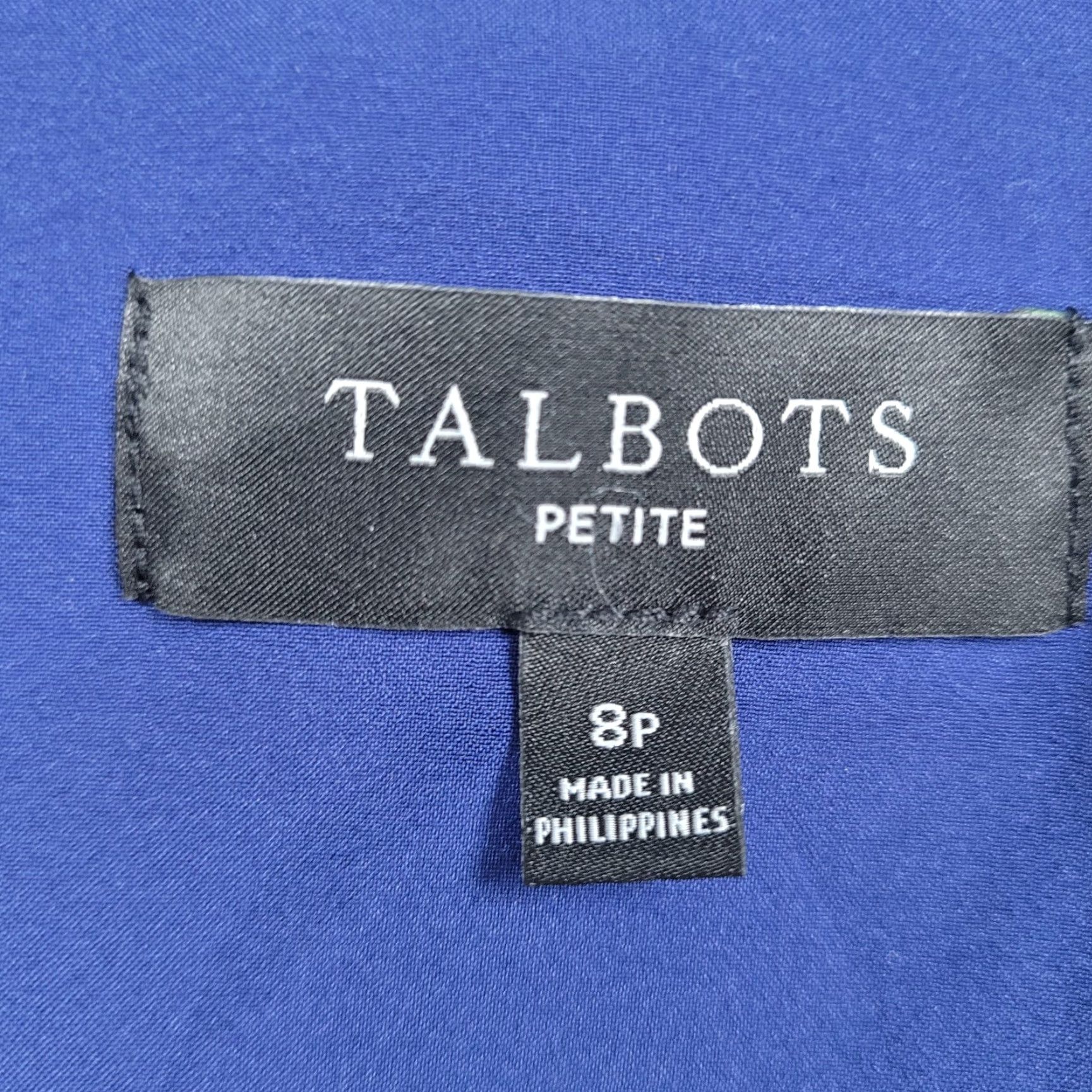Talbots Talbots Blue Textured Double Breasted Button Notch Blazer Suit Jacket Petite 8P Women Size M / US 6-8 / IT 42-44 - 3 Thumbnail
