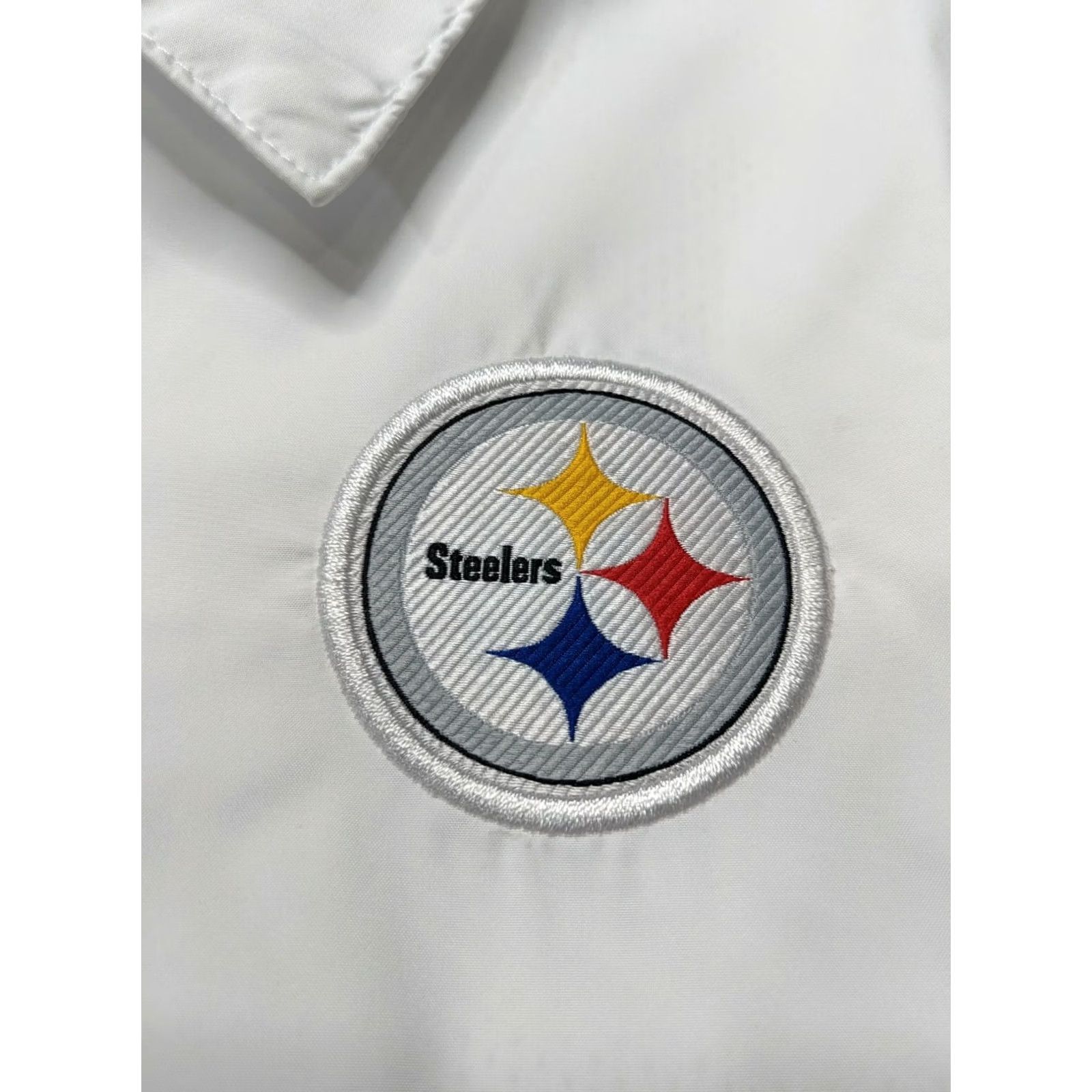 Nike Nike Steelers Lightweight Short Sleeve Coaches Jacket Mens Medium White Zip Front Size US M / EU 48-50 / 2 - 3 Thumbnail