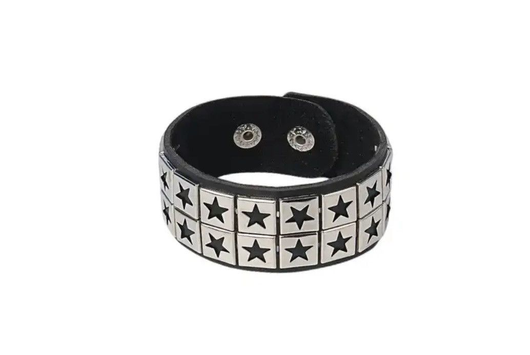Leather Double Star PU Leather Bracelets Size ONE SIZE - 1 Thumbnail