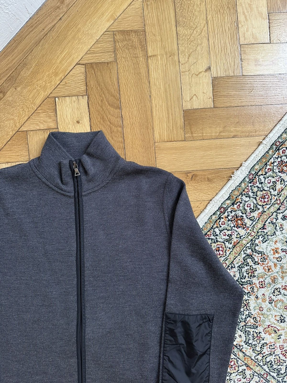 Miu Miu × Prada Prada Vintage Sport Collection Nylon Wool Zip Sweatshirt Size US S / EU 44-46 / 1 - 9 Thumbnail