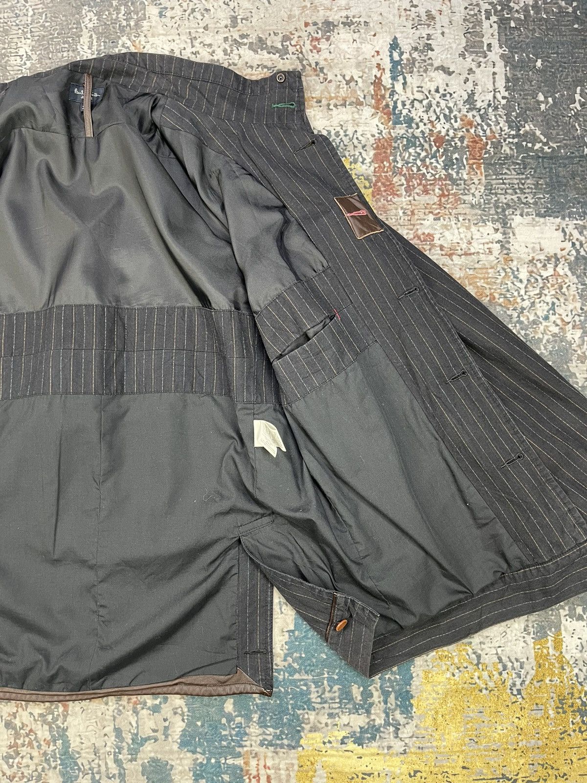 Paul Smith Paul Smith Jeans Pinstripe Cowhide Trim Multi Pocket Size US M / EU 48-50 / 2 - 10 Thumbnail