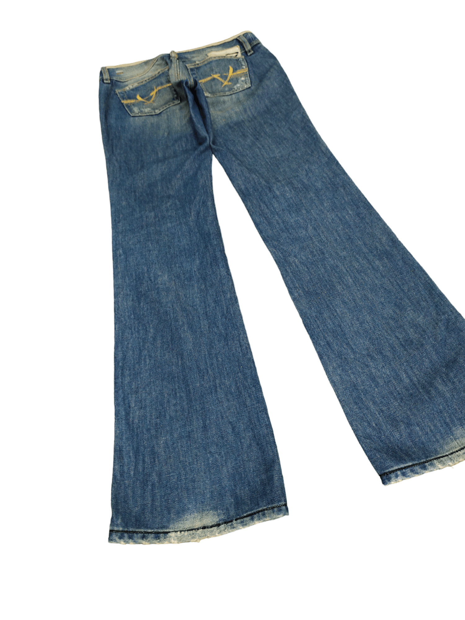 Diesel Flare Jeans Diesel Distress Faded Boot Cut Y2k Low Rise Size US 27 - 13 Thumbnail