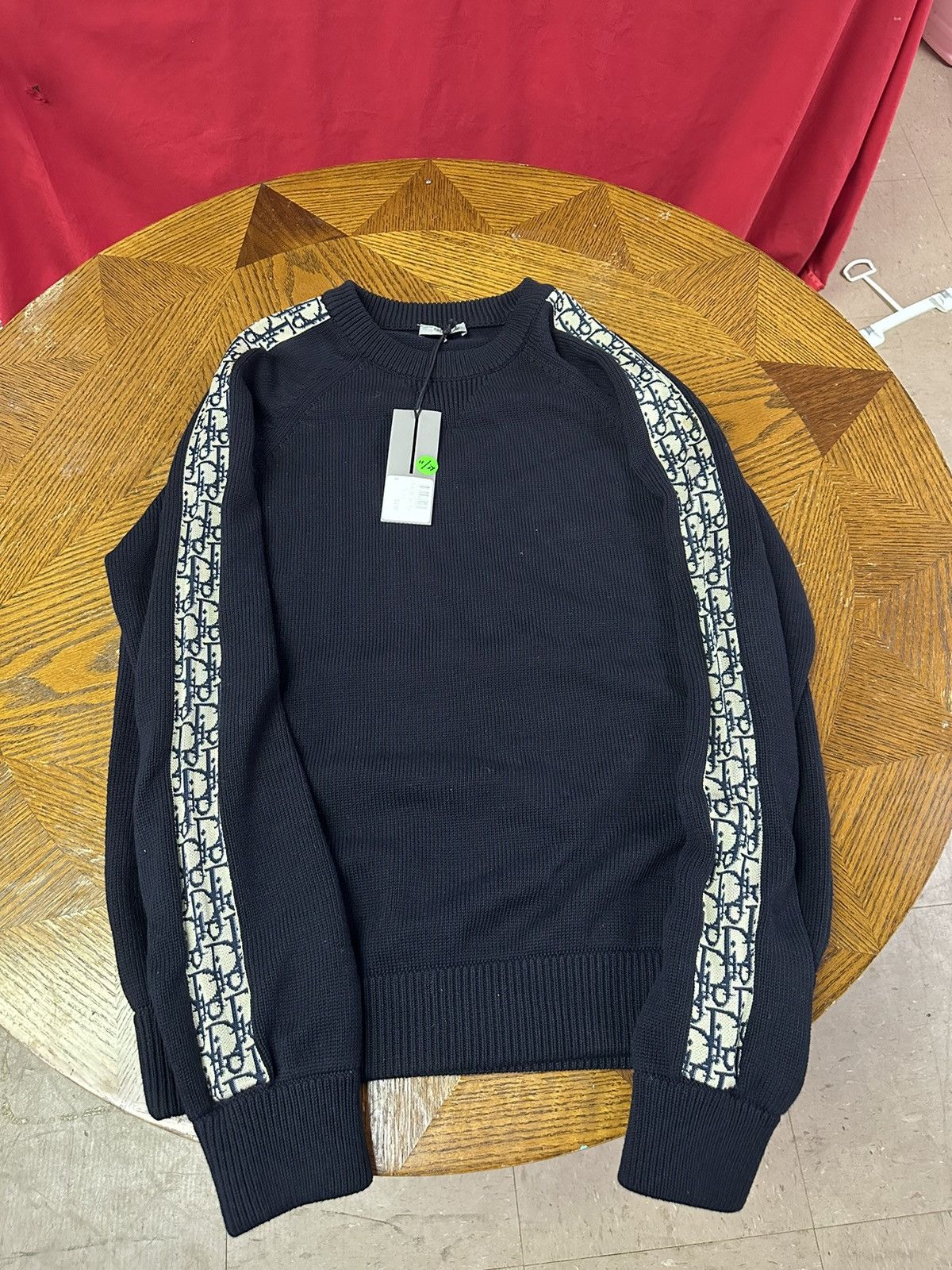 【DIOR】Sweater with Dior oblique inserts コットン 2color Dior Sweater With Oblique Inserts In White | ModeSens