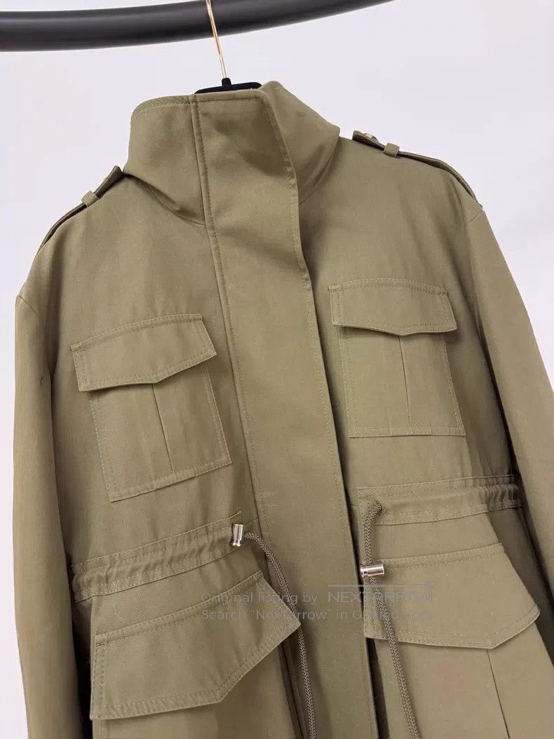 Loewe Loewe Military Green Multi-pocket Windbreaker Jacket, Loos Size XXS / US 00 / IT 34 - 5 Thumbnail
