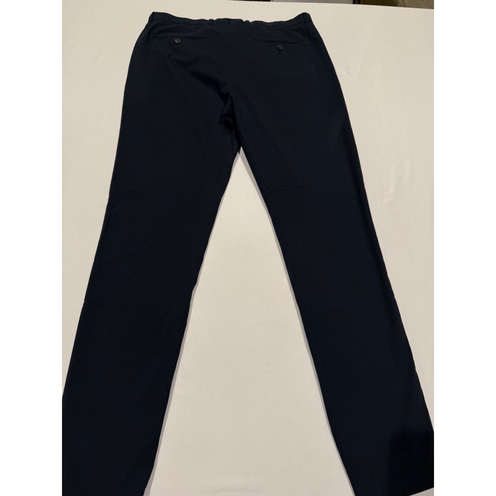 Perry Ellis Perry Ellis Men's Navy Very Slim Fit Dress Pants 34x34 Size US 34 / EU 50 - 2 Thumbnail